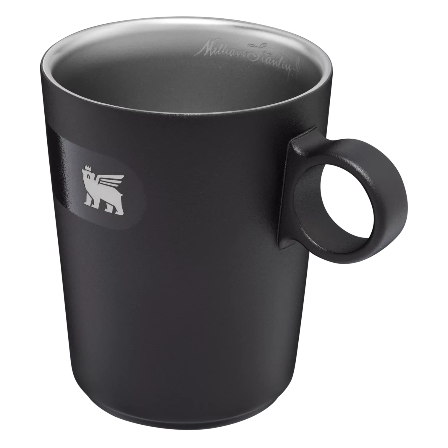 Stanley 10.6 OZ Cafe Latte Cup with Circular Handle in Matte Black