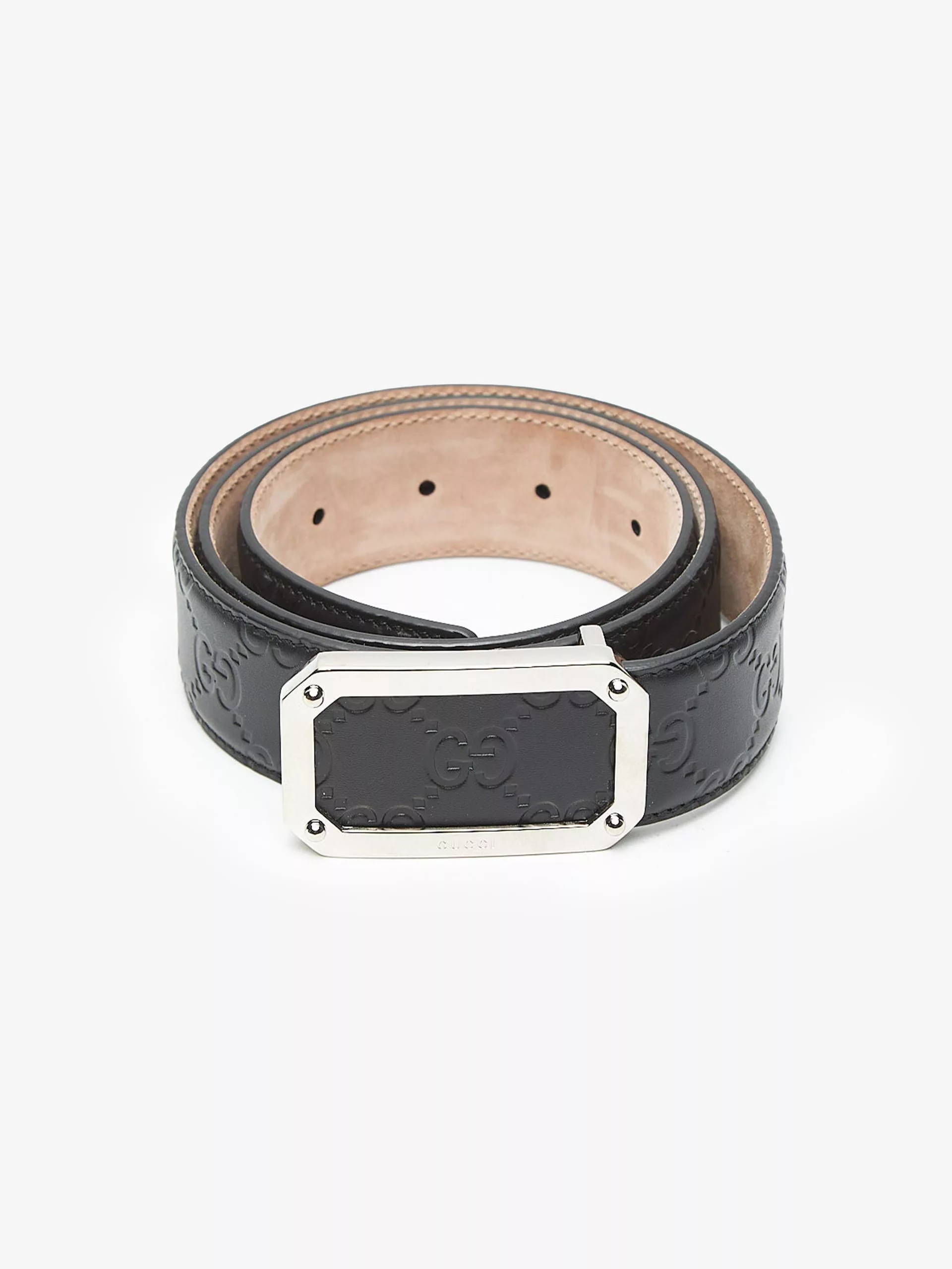 Gucci Belts Gucci Black Multi-Logo Belt