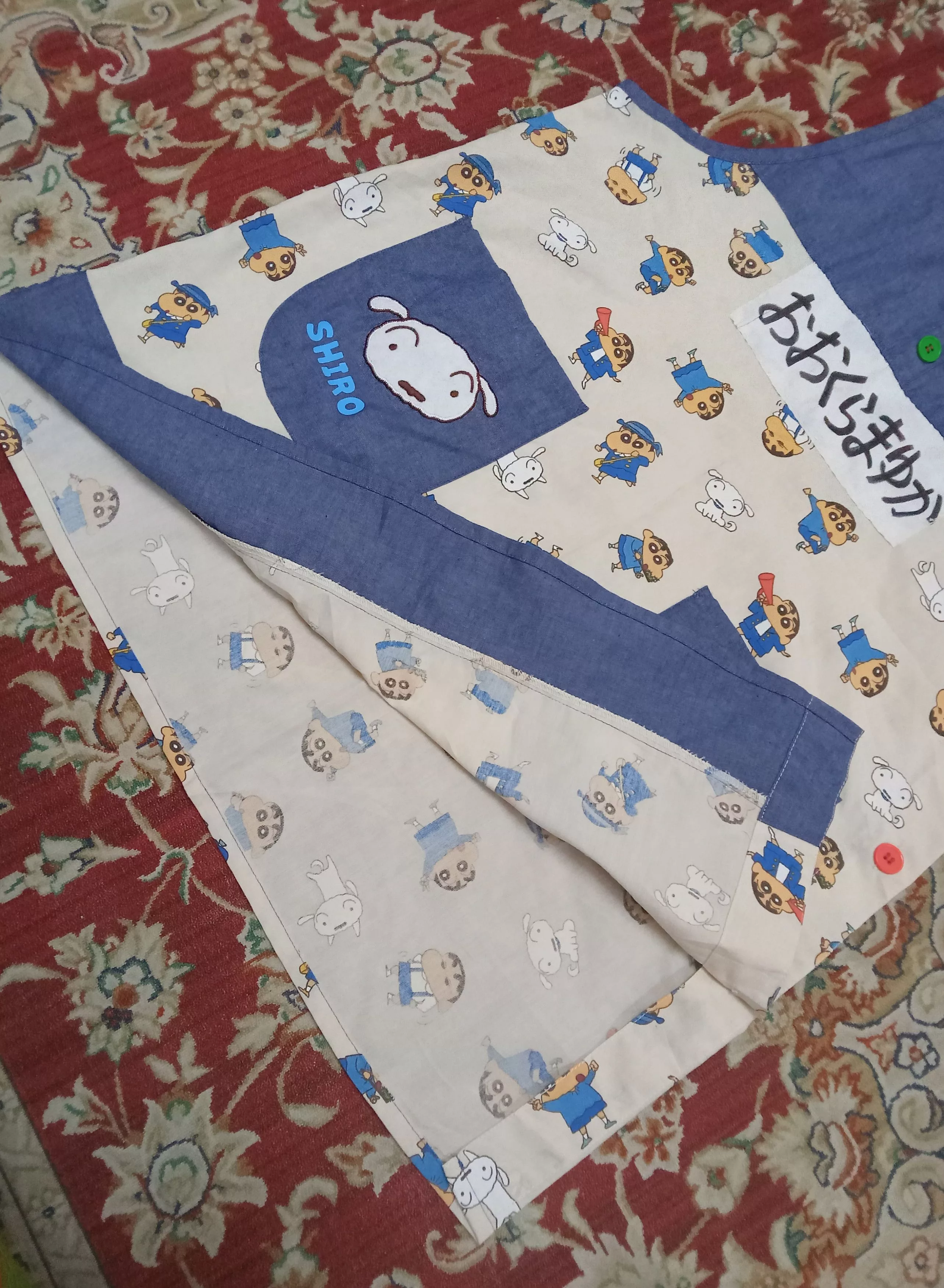 Japanese Brand Blouses Japanese Brand Vintage Crayon SinChan Housewives Kitchen Shirt Multi