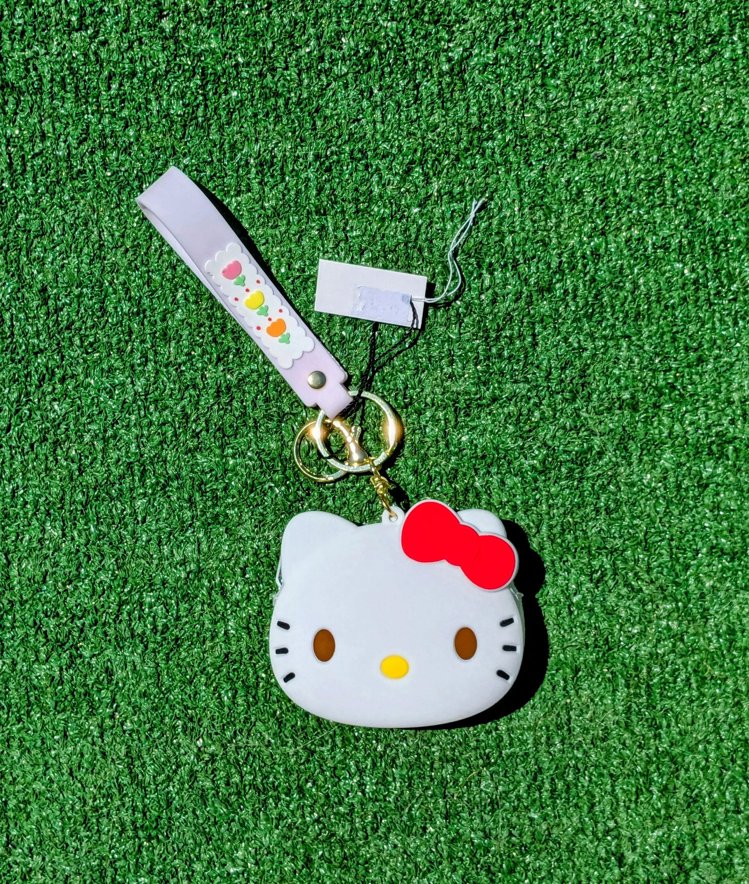 Designer Mini Bags Designer Japan Kawaii Hello Kitty Zipper Wristlet Purse Key Chain Multi