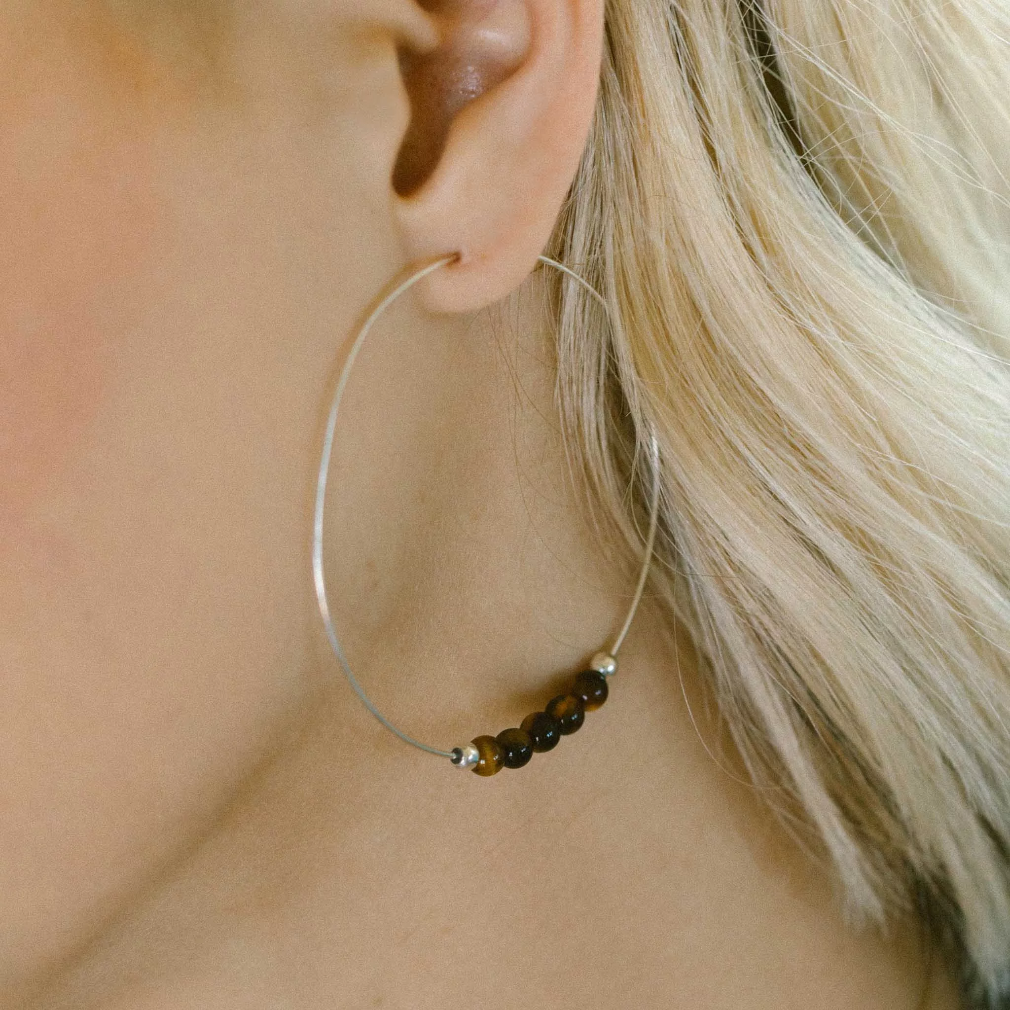 Multi Gemstone Hoops