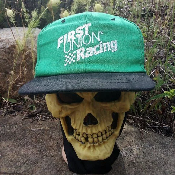 Vintage Hats DS Vintage First Union Racing Two Tone Snap Back Hat Multi