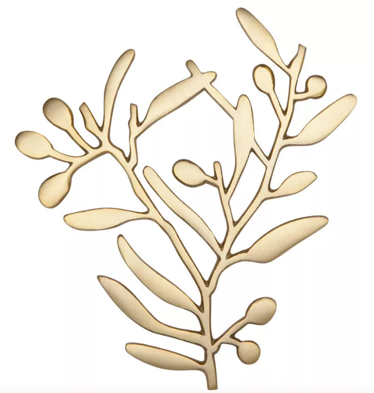 Matte Gold Branch Trivet