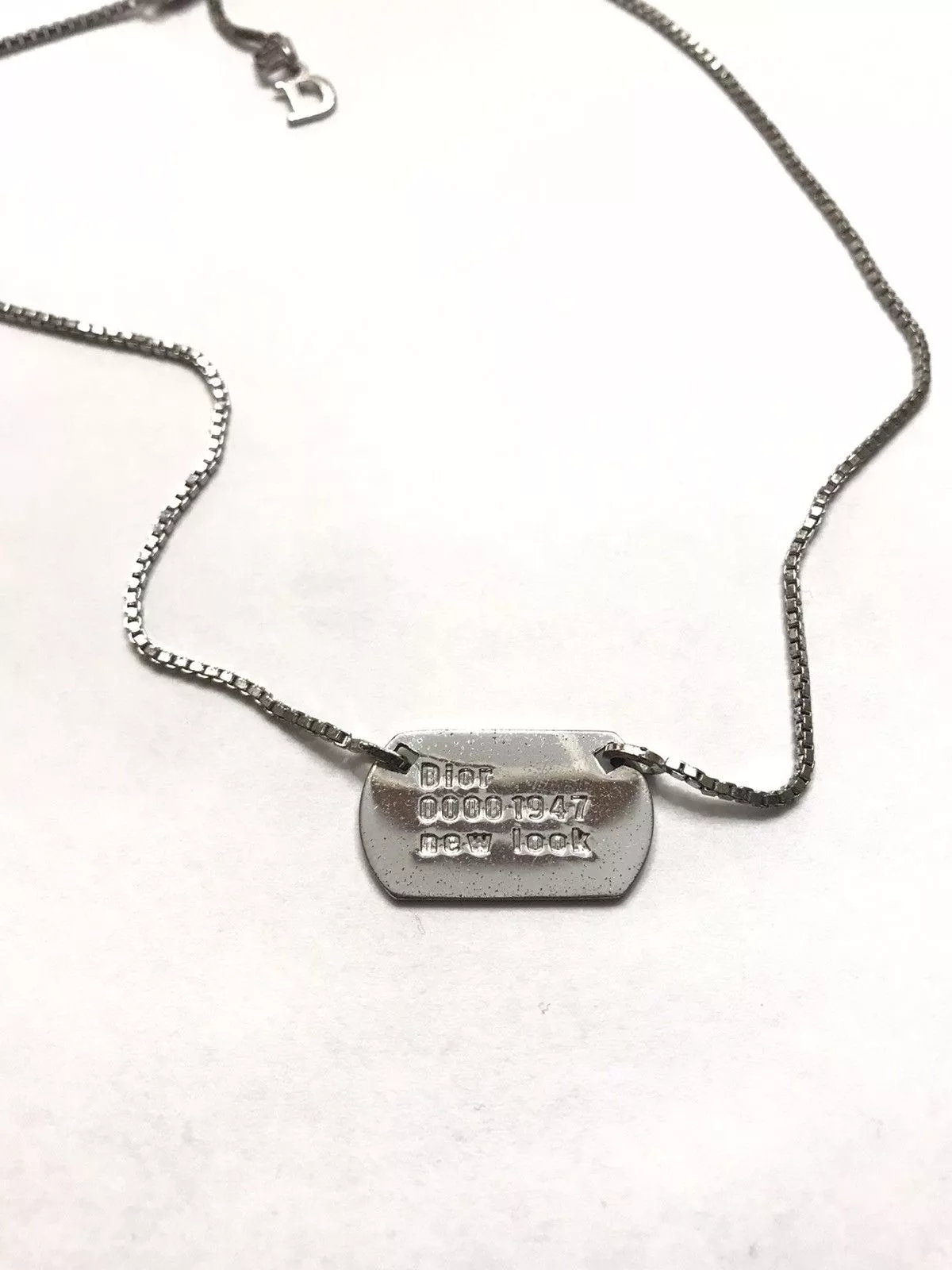 Dior Jewelry Watches Dior Tag Necklace Silver