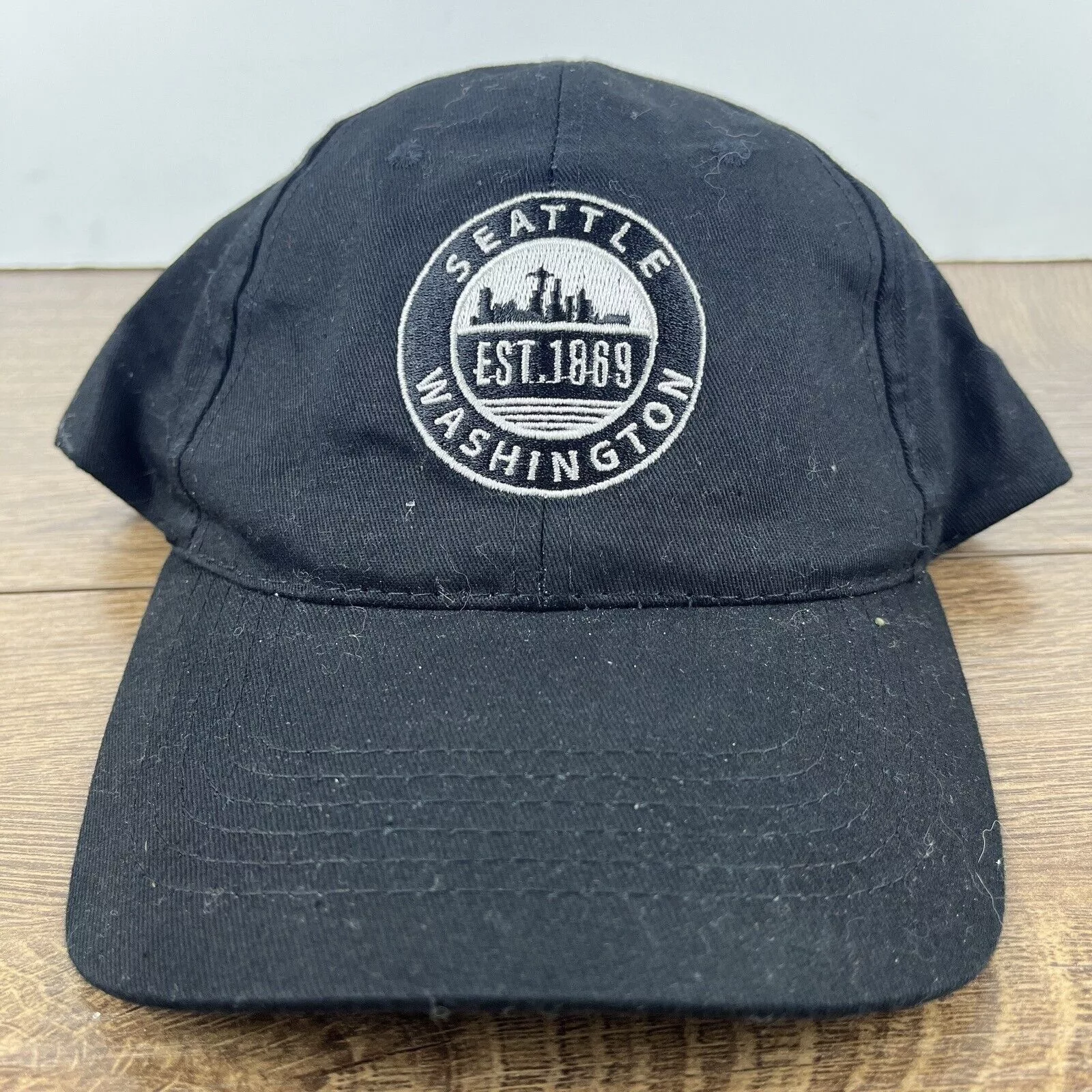 Other Hats Other Seattle Washington Hat Seattle Black Hat Adjustable Adult Si
