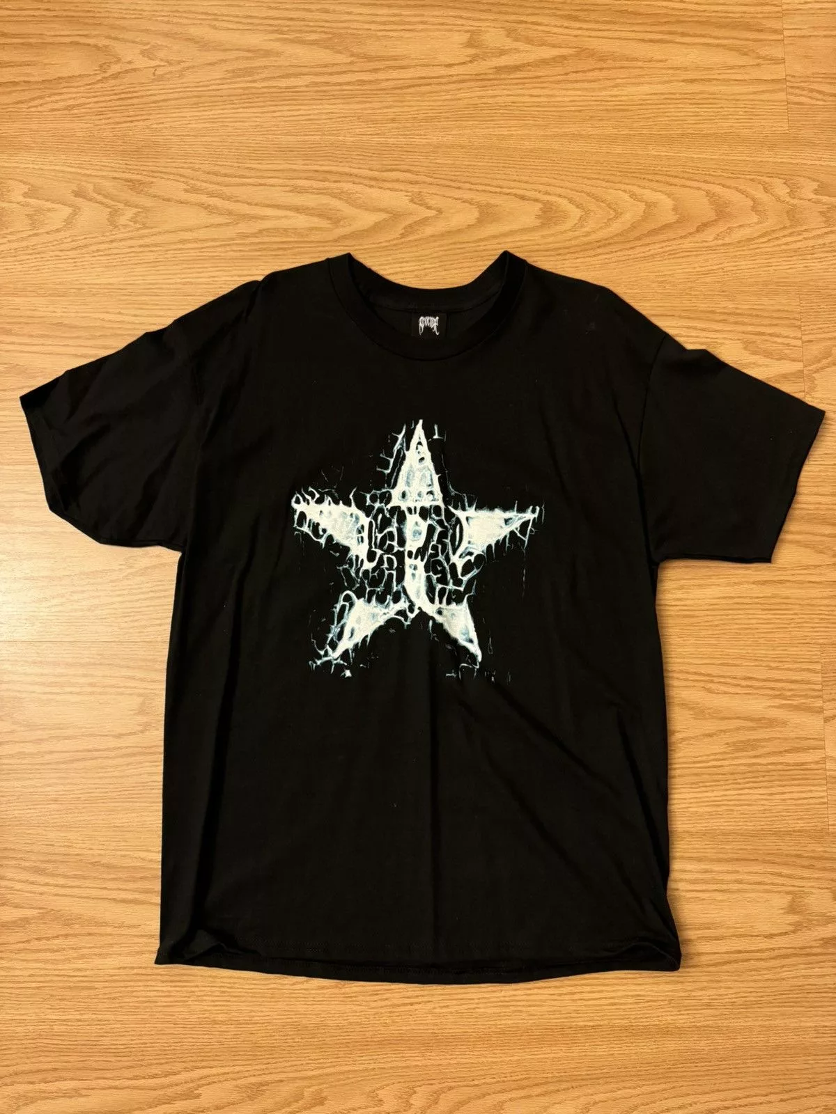 Revenge Short Sleeve T Shirts Revenge Star Tee Black Streetwear