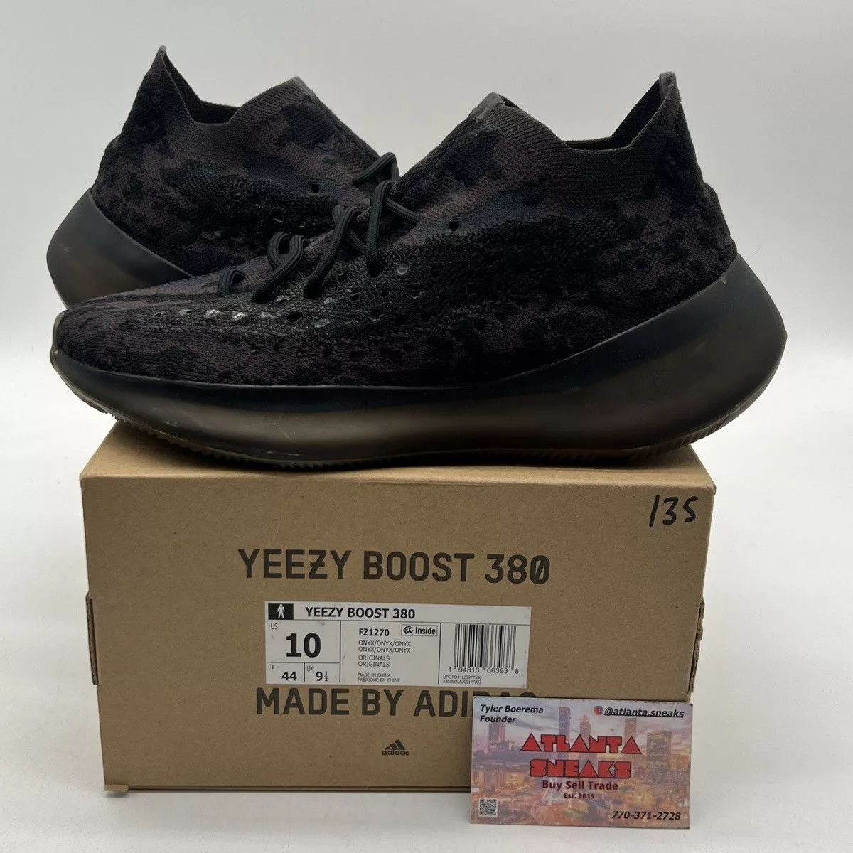 Adidas Low Top Sneakers Adidas Yeezy boost 380 onyx non reflective Black