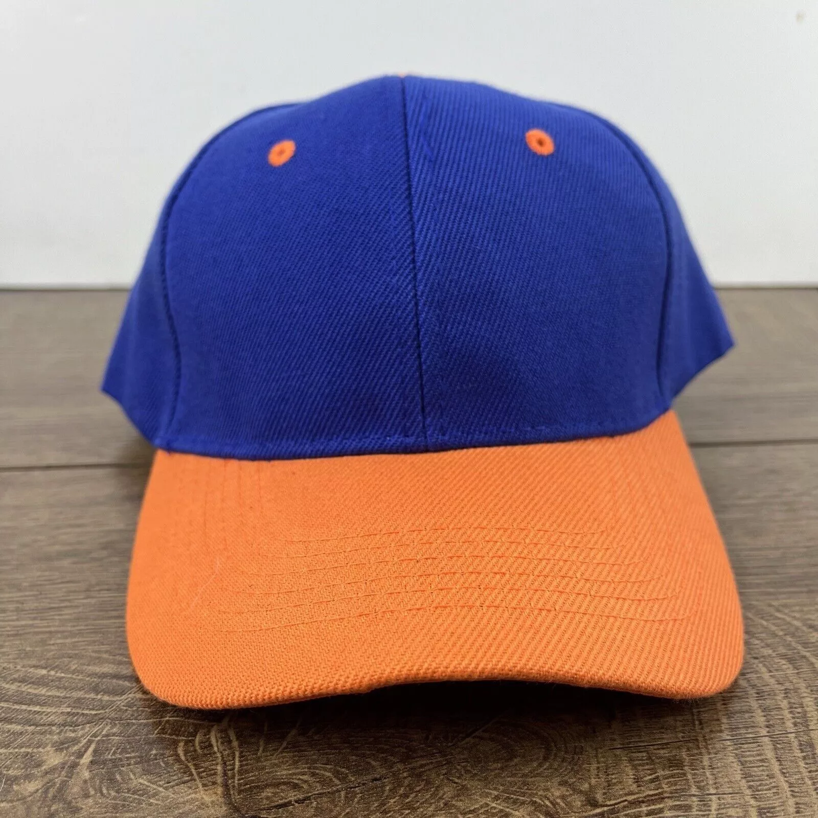Other Hats Other Blue Orange Baseball Hat Blue Adjustable Hat Blue Adult Size