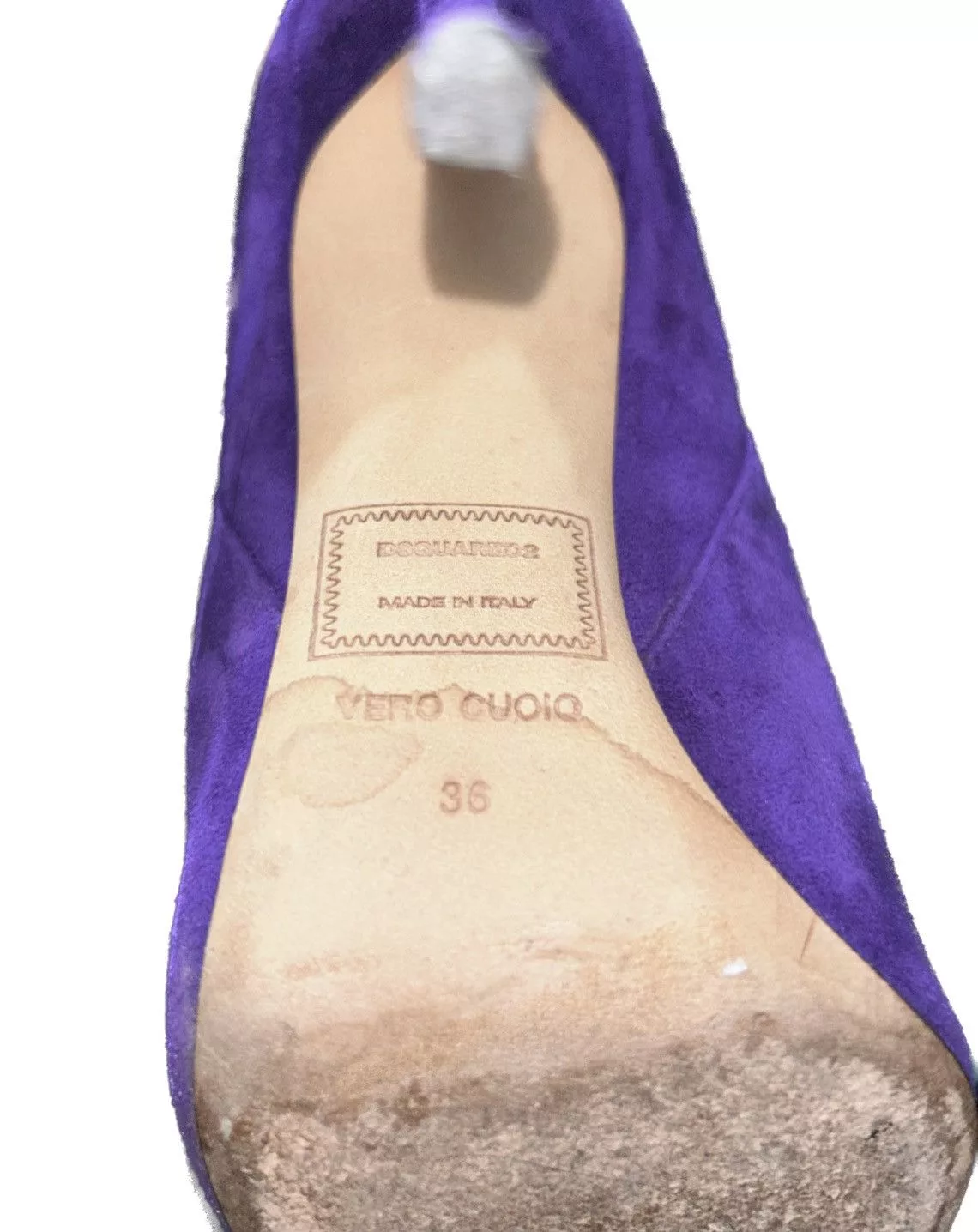 Dsquared2 Heels Dsquared2 purple suede and crystal