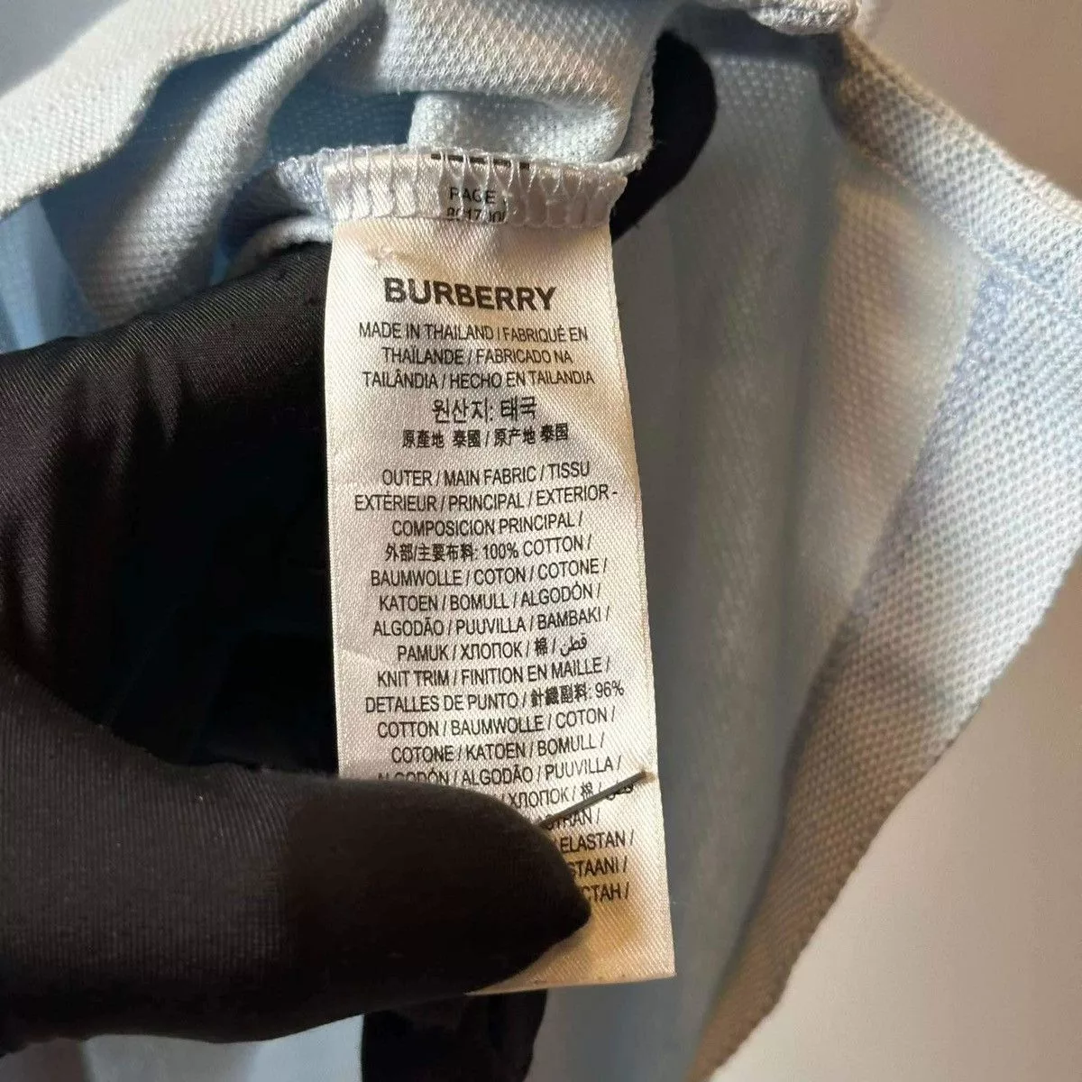 Burberry Polos BURBERRY POLO SHIRT Blue Luxury