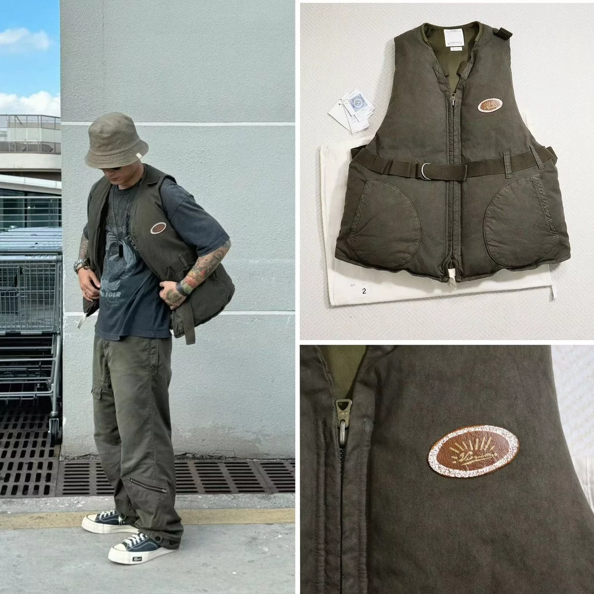 Visvim Vests Visvim 20aw Harrier Down Vest Green