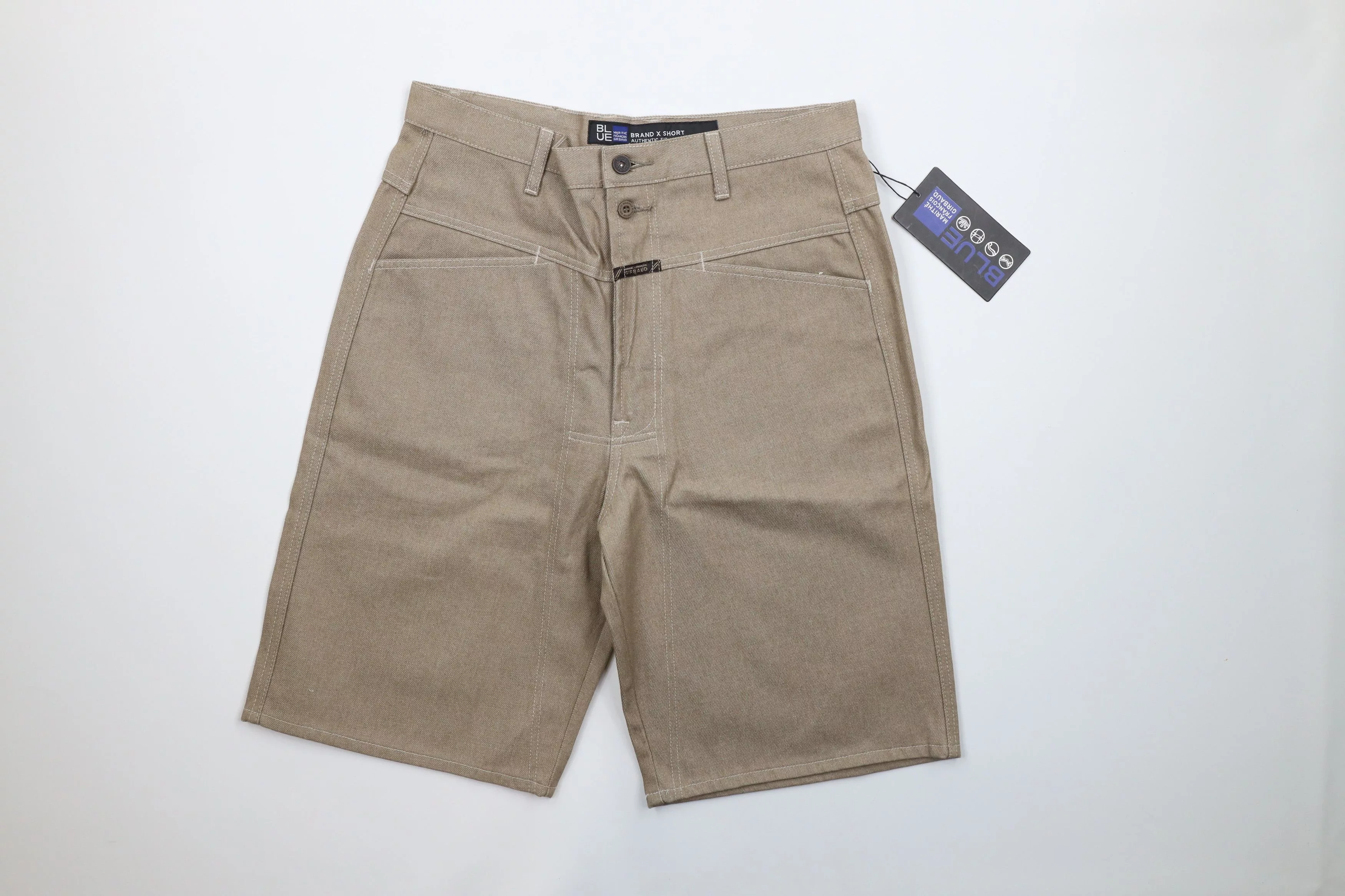 Marithe + Francois Girbaud Shorts Marithe + Francois Girbaud × Vintage NOS Vintage 90s Marithe Francois Girbaud Denim Jean Shorts Beige