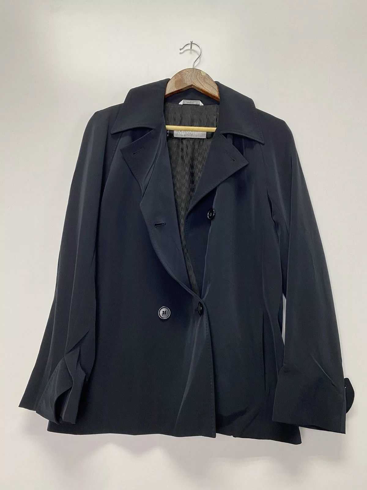 Designer Light Jackets Designer Max Mara Black Jacket Vintage