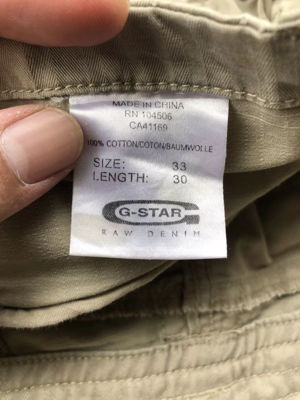 G-Star Casual Pants G-Star Raw Bondage Zipper Pant Multi