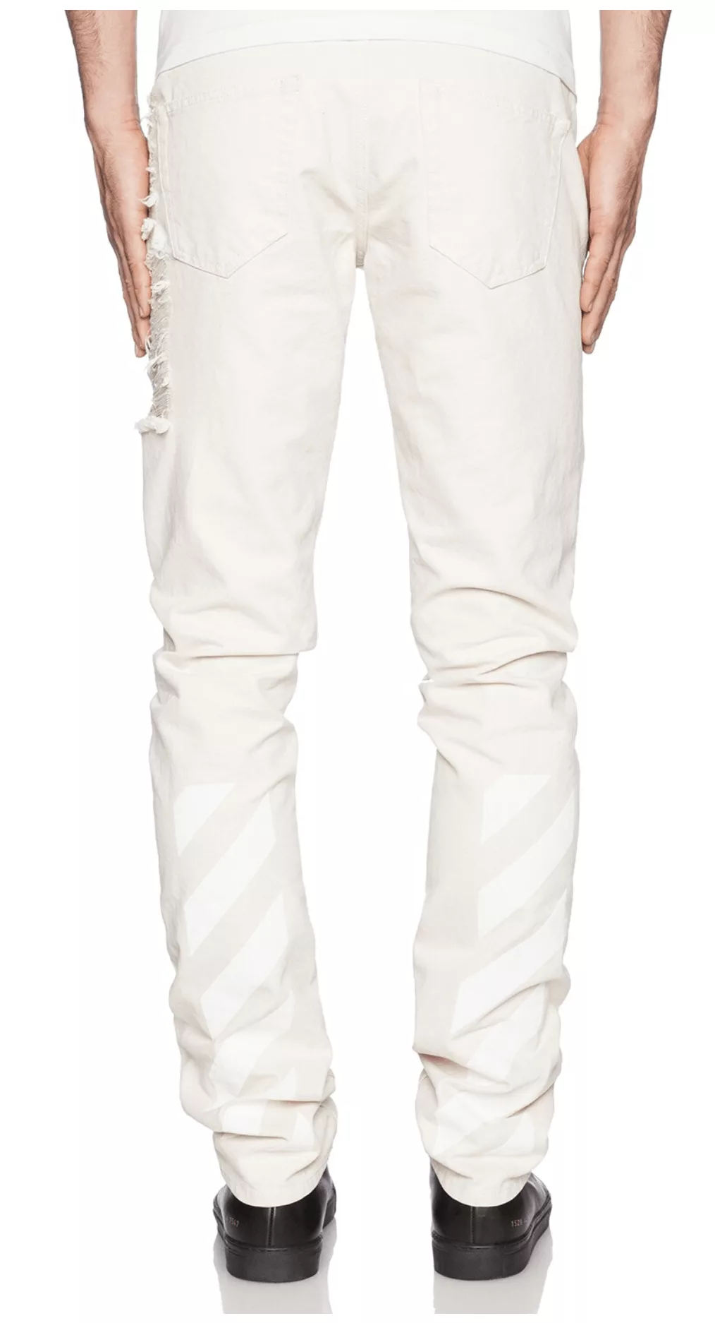 Off-White Denim Off-White Striped Bull Denim Jean