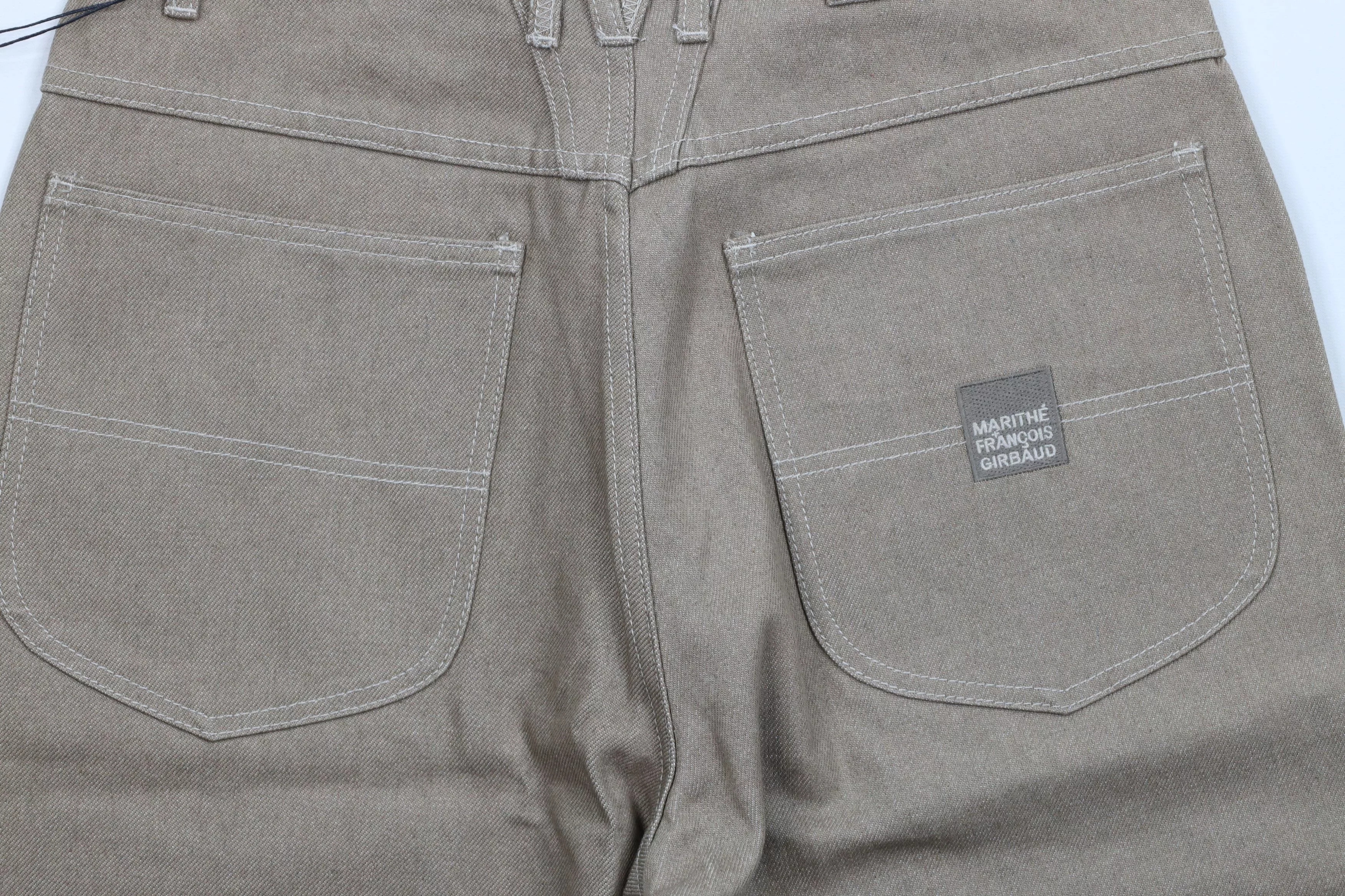 Marithe + Francois Girbaud Shorts Marithe + Francois Girbaud × Vintage NOS Vintage 90s Marithe Francois Girbaud Denim Jean Shorts Beige
