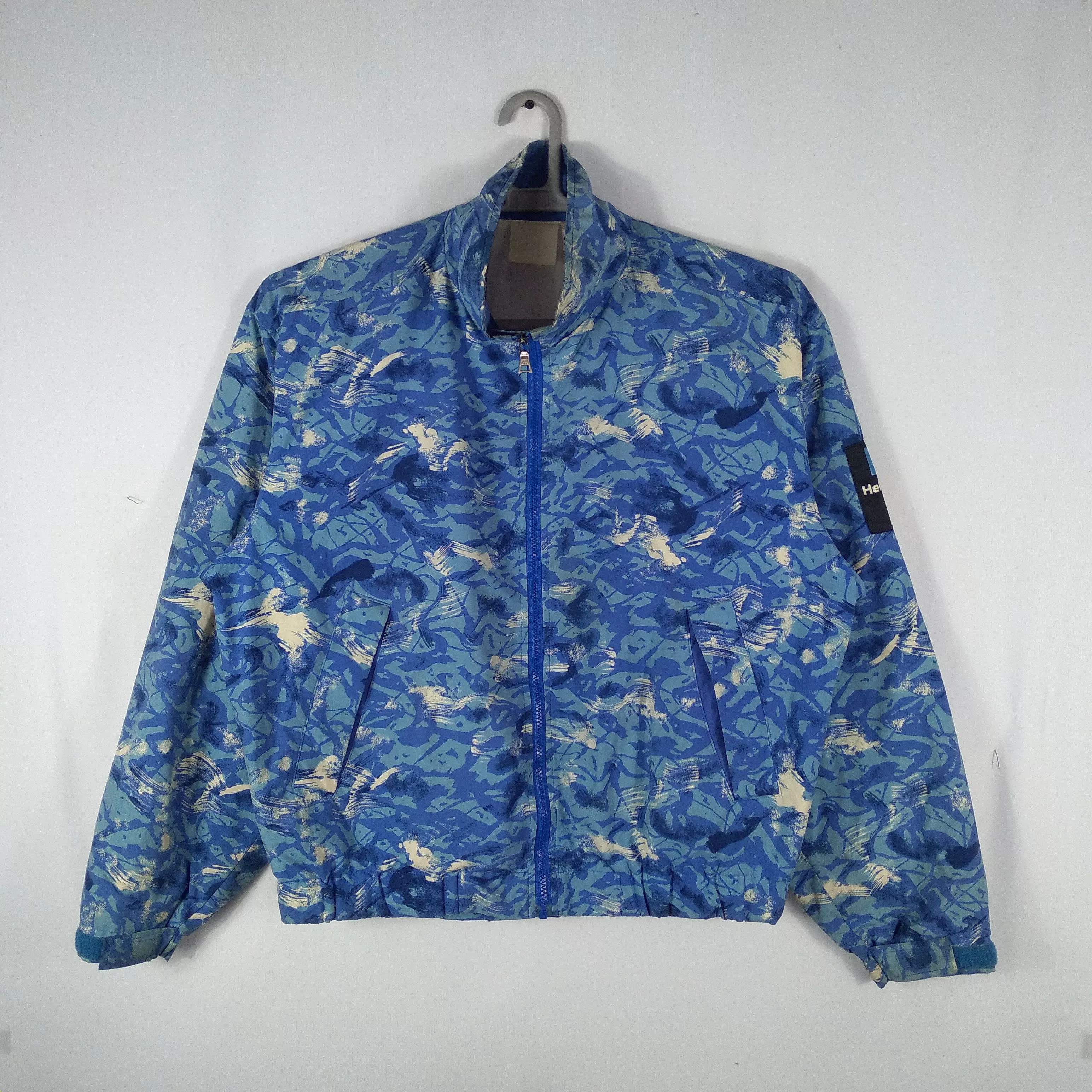 Helly Hansen Light Jackets Helly Hansen × Vintage Helly Hansen Art Of Cloud Sea Life Winter Ski Jacket Blue