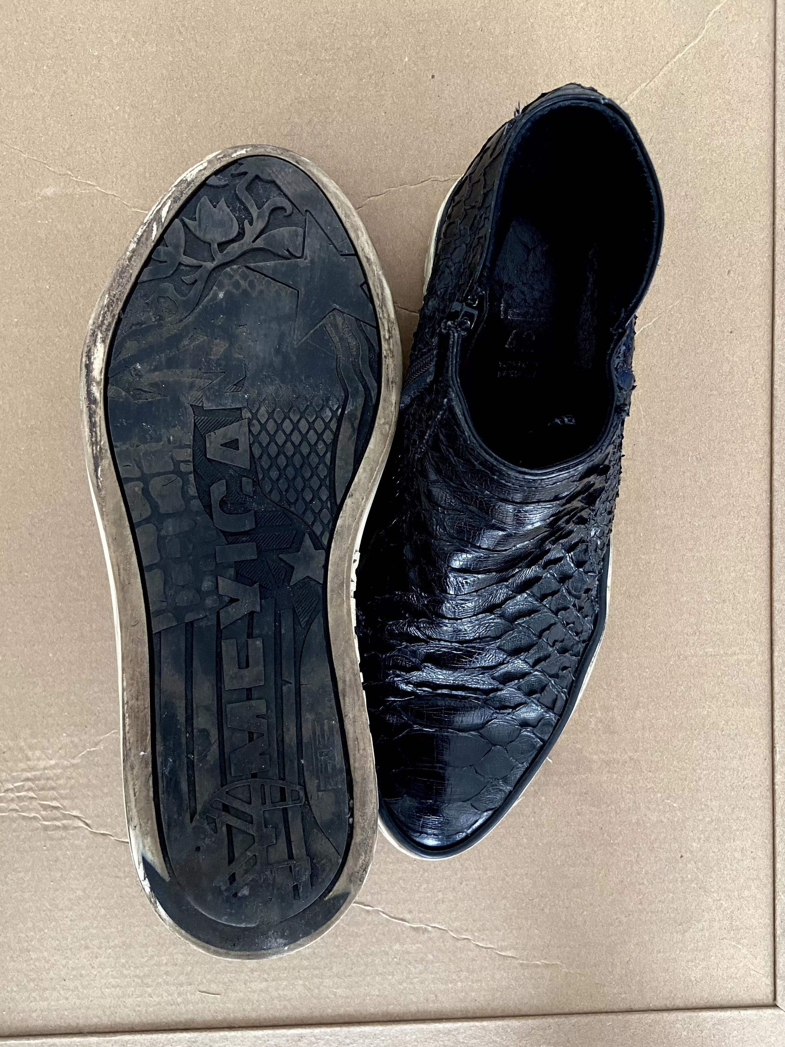 Mexicana Low Top Sneakers Mexicana Sneakers Python Black Multi