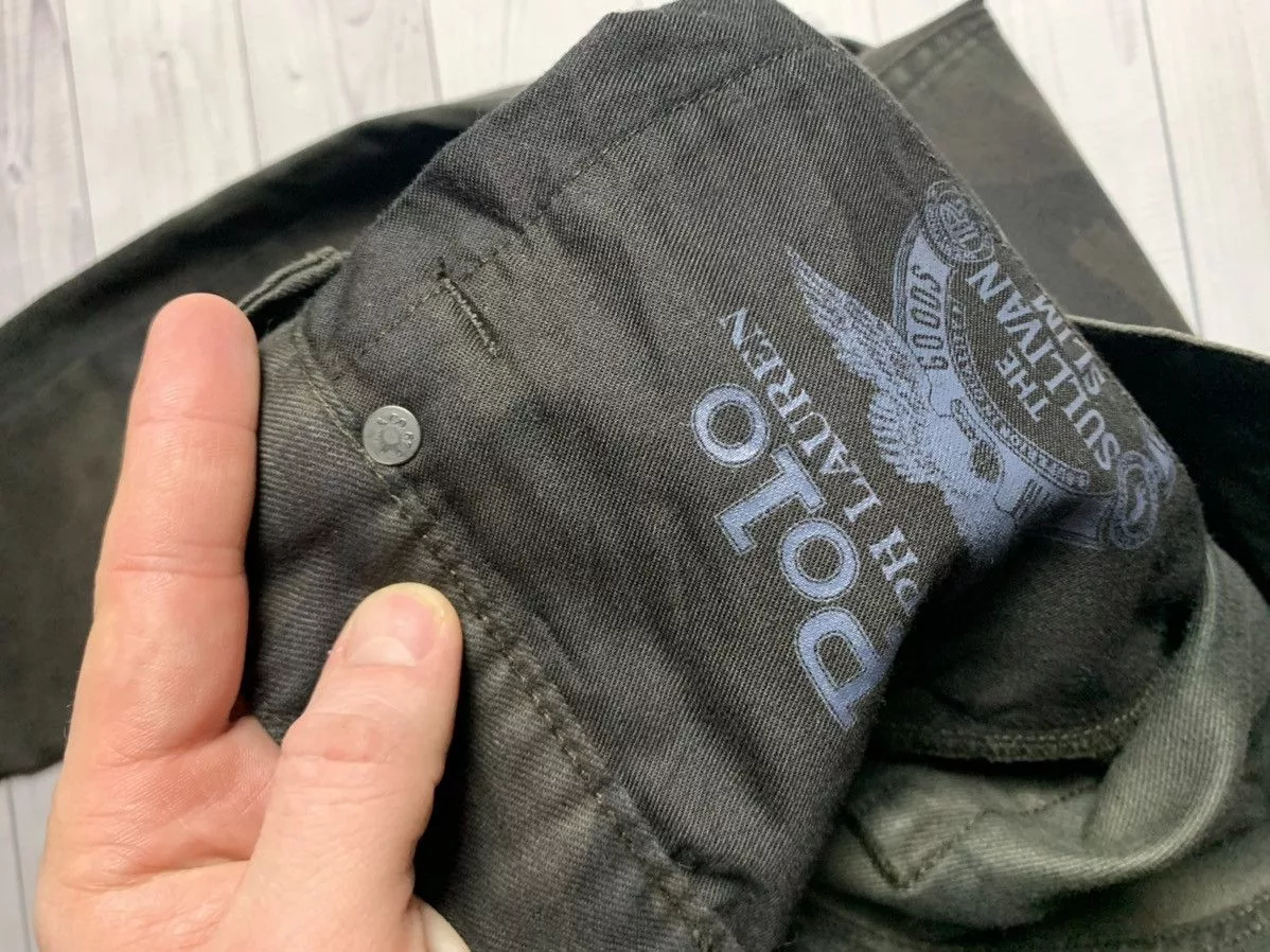 Polo Ralph Lauren denim pants Camo rare Multi