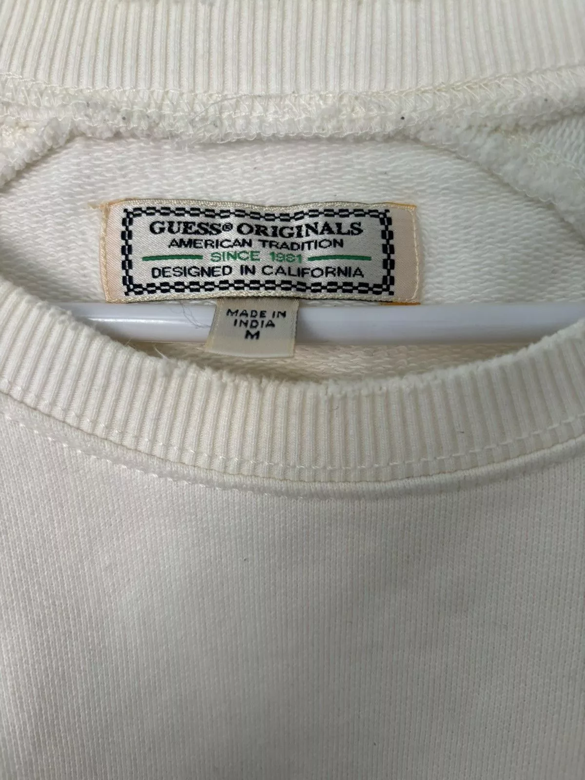 Guess Short Sleeve T Shirts Guess Vintage-Inspired Los Angeles Short Sleeve Sweatshirt White