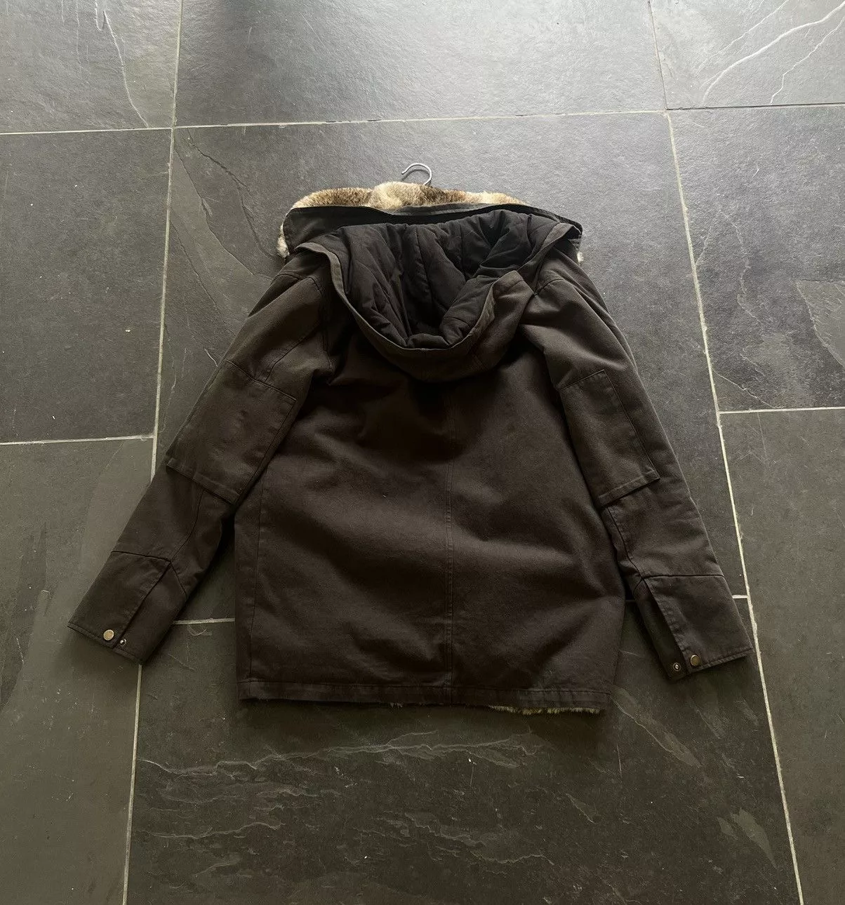 Ojardorf Parkas Ojardorf O files rabbit fur parka Black