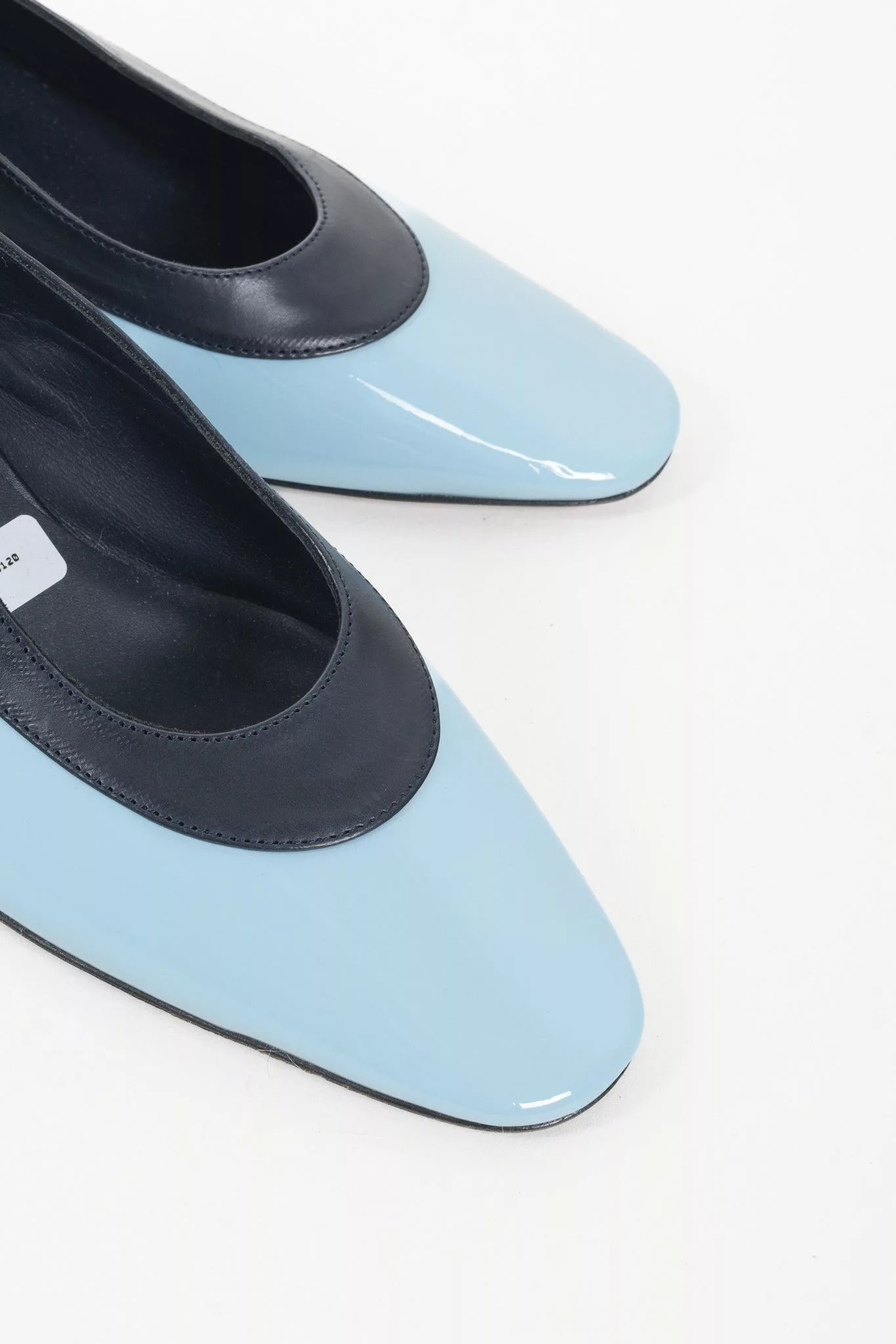 Lanvin Heels Lanvin M&E Leather Slingback Heels Blue