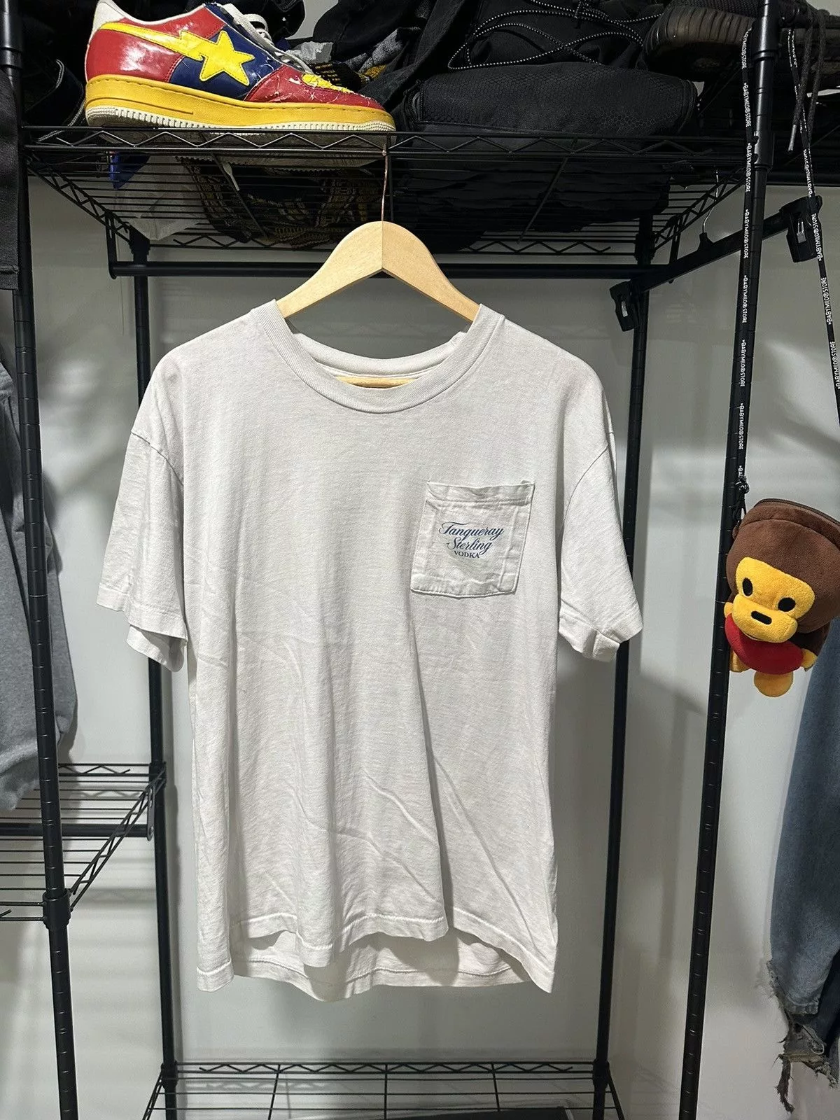 Anvil Short Sleeve T Shirts Anvil × Vintage vintage TAN QUER STERLING VODKA tee White