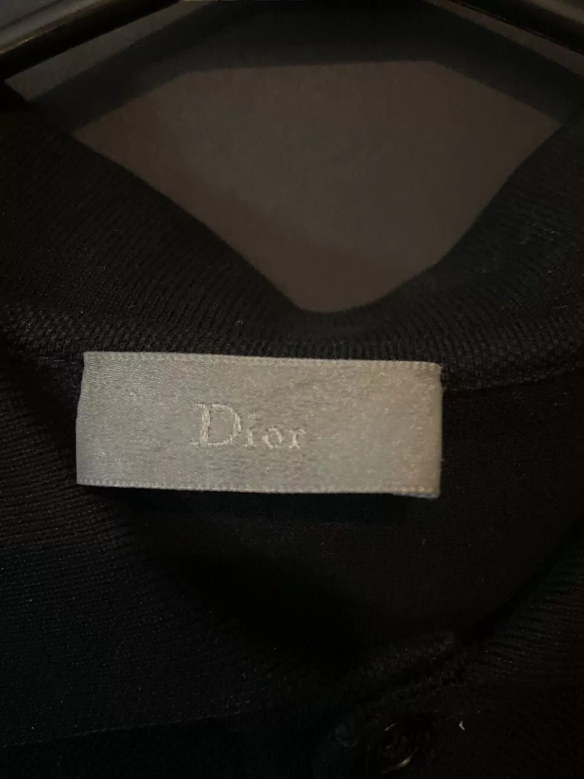 Dior Polos Dior Polo Shirt with Bee Embroidery Black