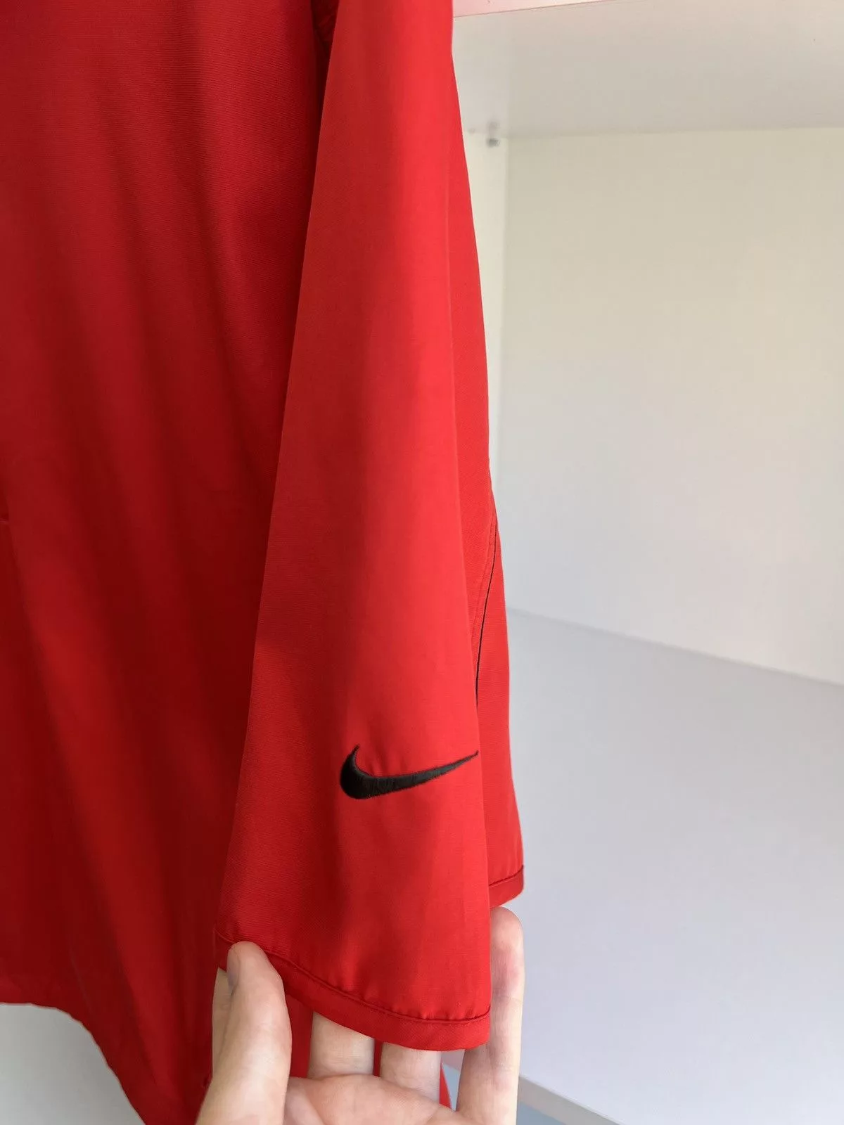 Nike Denim Jackets Nike × Vintage Vintage NIKE Red Golf Pullover Jacket