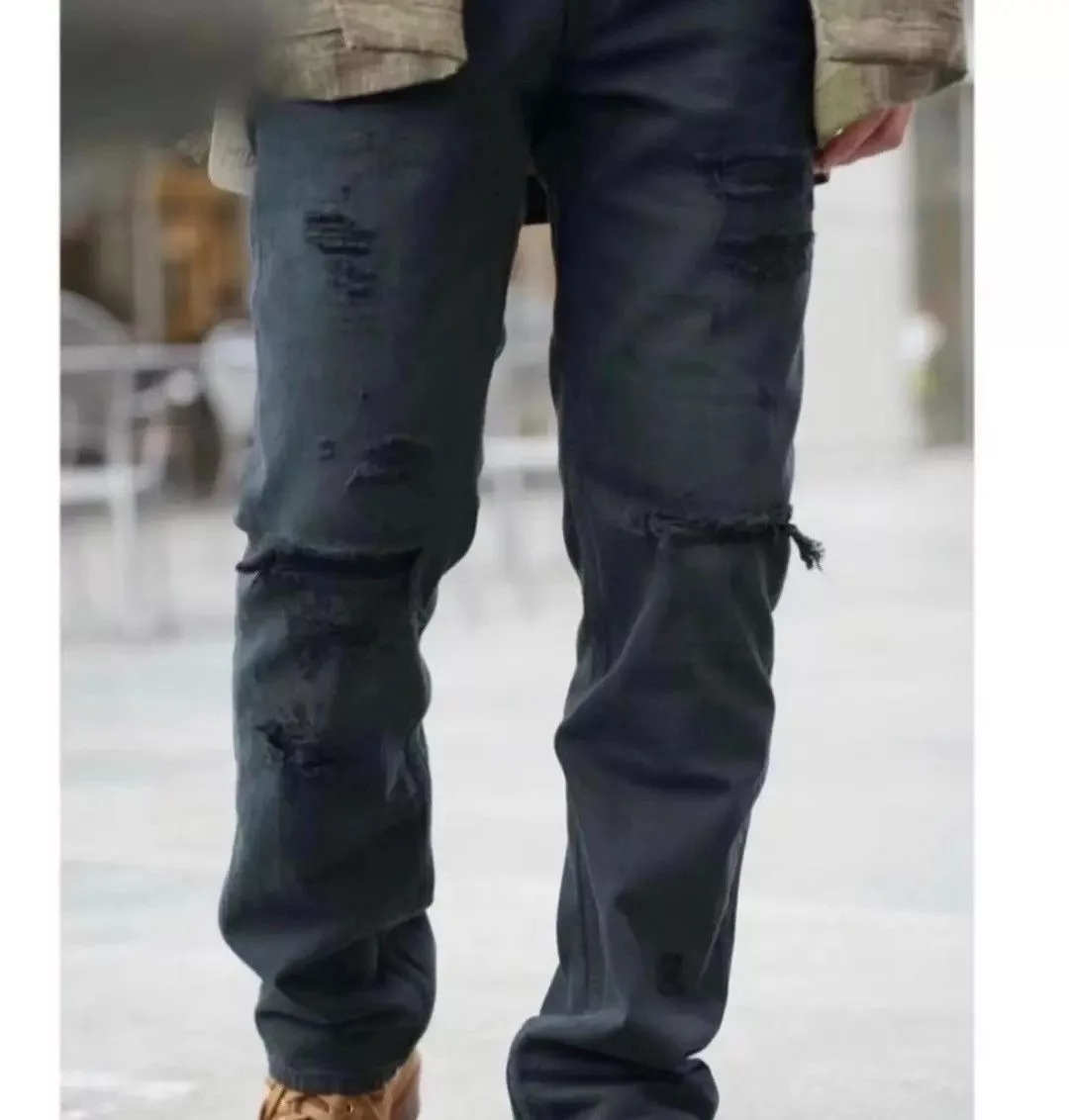 Visvim Denim Visvim SS20 Dmgd 12D17 Social Sculpture Distressed Denim Black