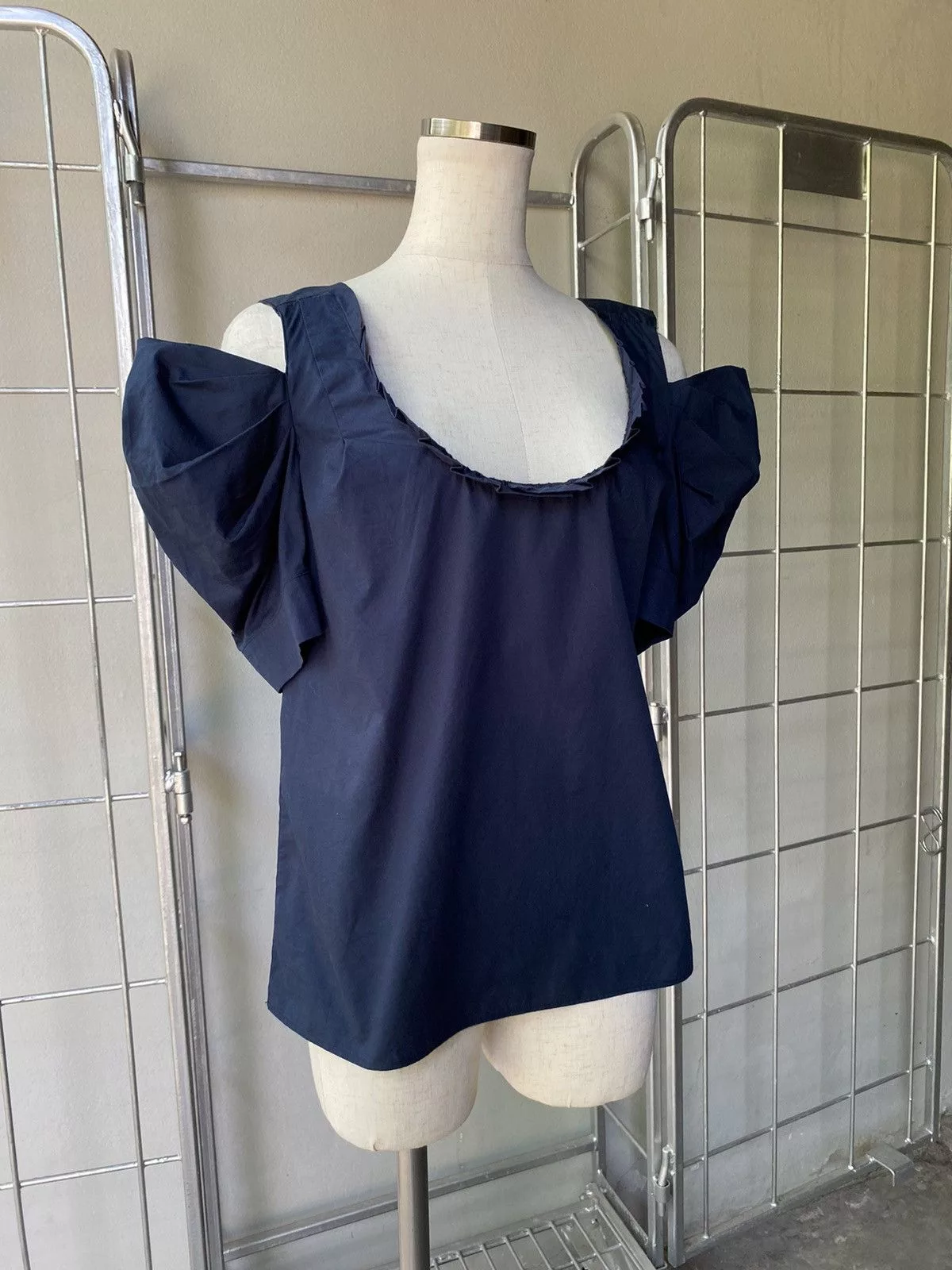 Miu Miu Blouses Miu miu navy blouse Blue