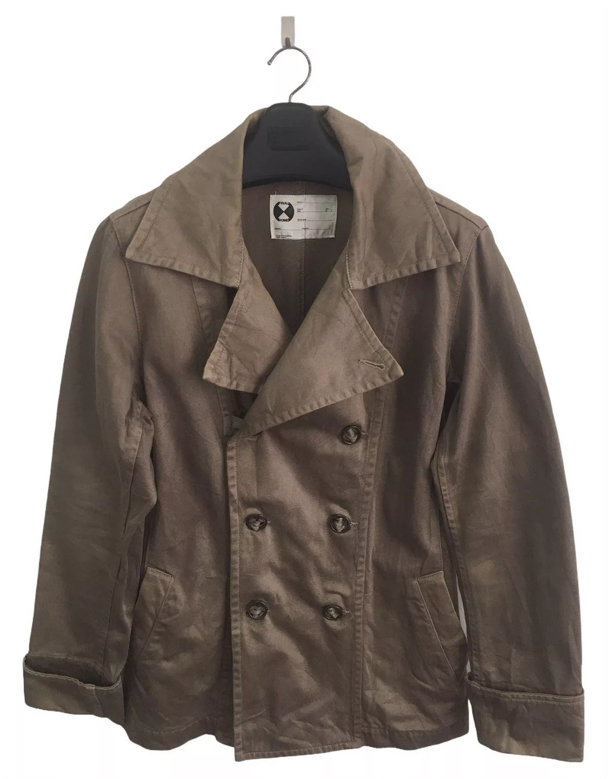 Final Home Light Jackets Final Home × Issey Miyake Final home double breasted survival jacket Gray Avant-Garde