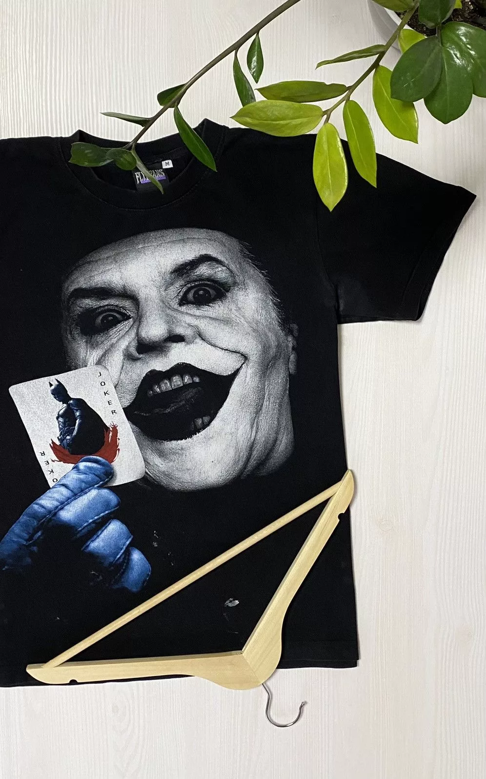 DC Comics Short Sleeve T Shirts DC Comics × Vintage Vintage Batman Joker Promo Movie T-Shirt Black