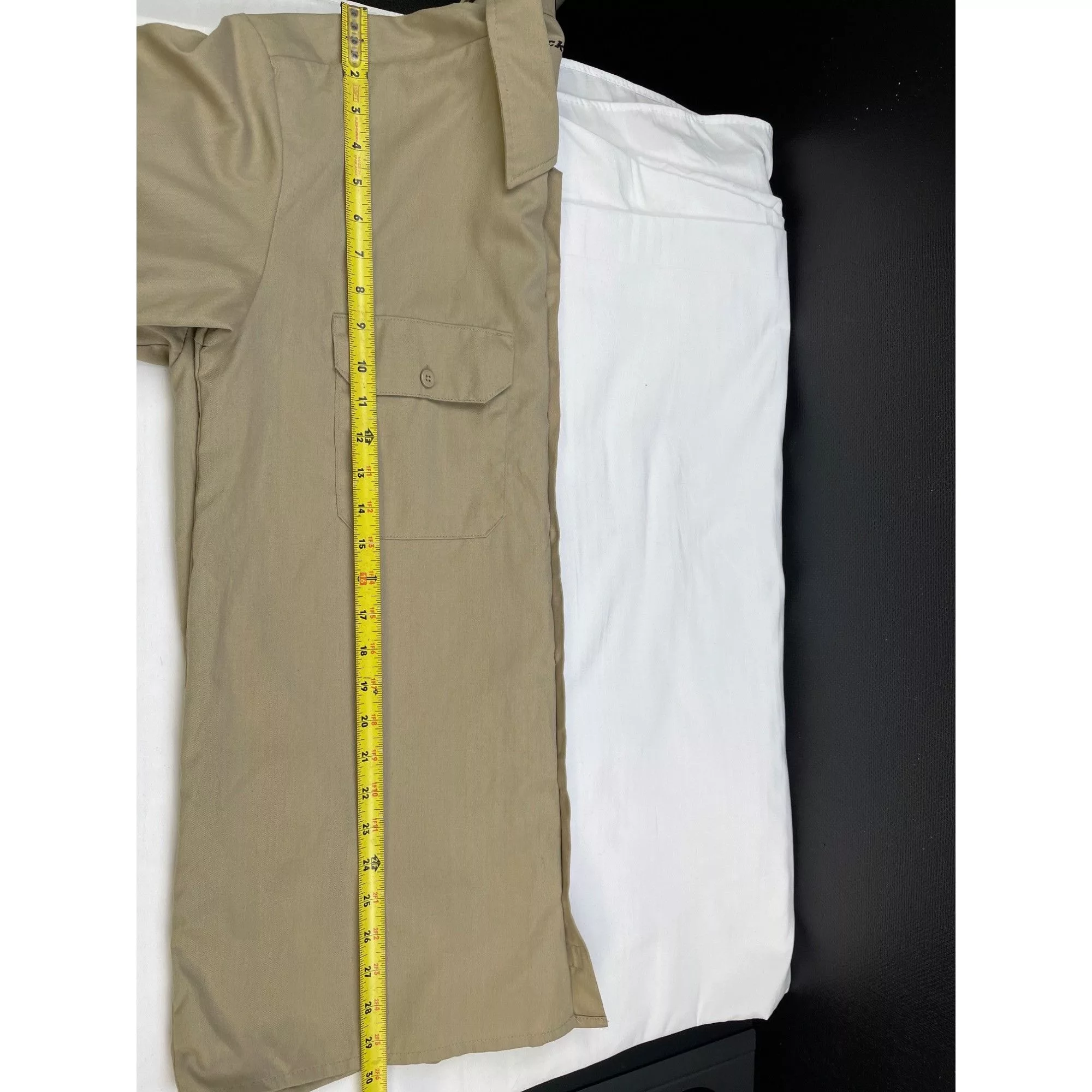 Dickies Shirts Button Ups Dickies Flex Men's Khaki Button up Short Sleeve Work Shirt S Brown