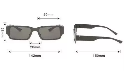 Vintage Sunglasses Vintage square frame sunglasses Black
