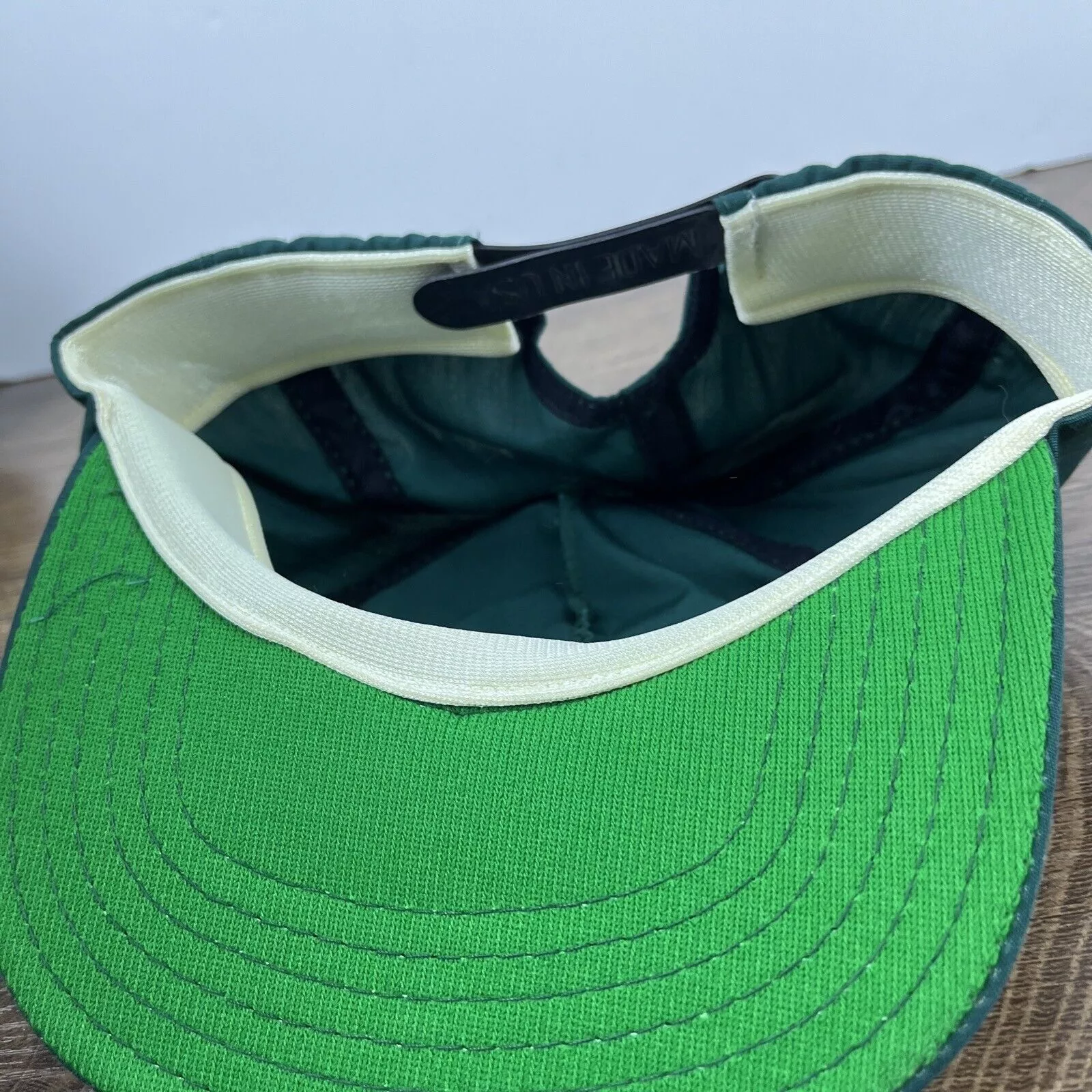 Other Hats Other Plain Green Hat Snapback Adjustable Adult Size Hat Green Cap