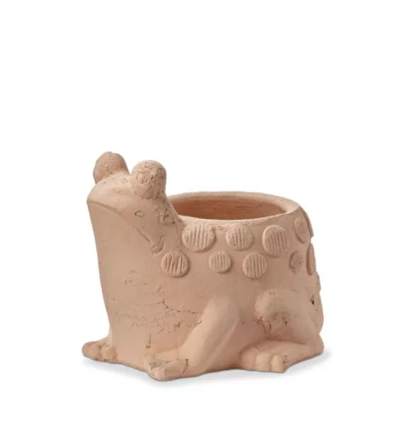 Terracotta Frog Planter