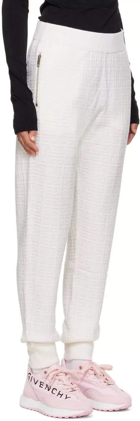 Givenchy Pants Givenchy o1srvl11e0724 Monogram Lounge Pants in White
