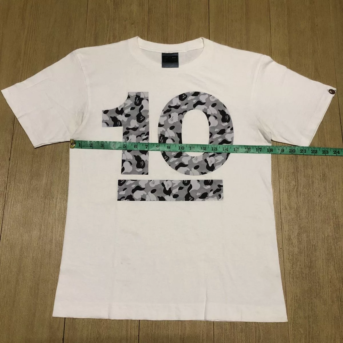 Bape Short Sleeve T Shirts Bape × Vintage OG NIGO A Bathing Ape BAPE 10th Anniversary T-shirts White