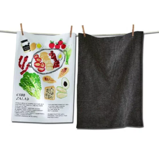 Multi Cobb Salad Towel Set/2