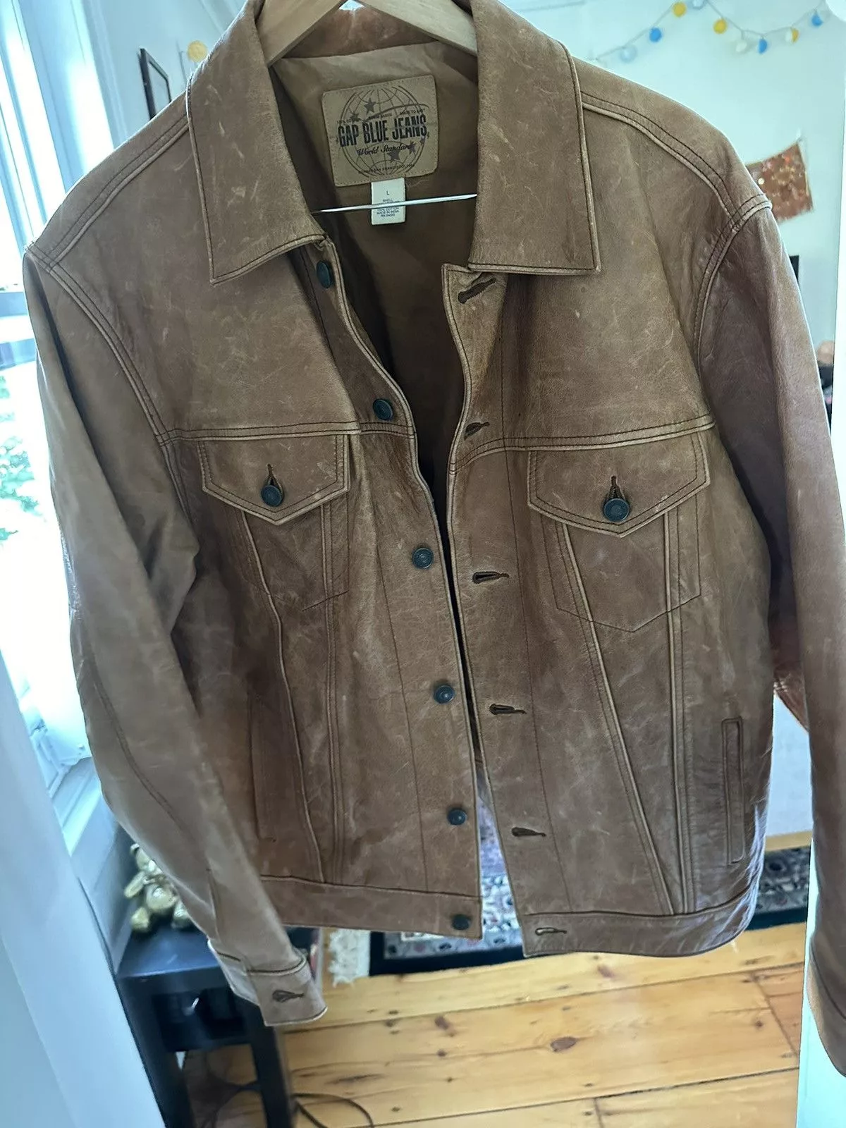 Gap Leather Jackets Gap Brown leather jacket