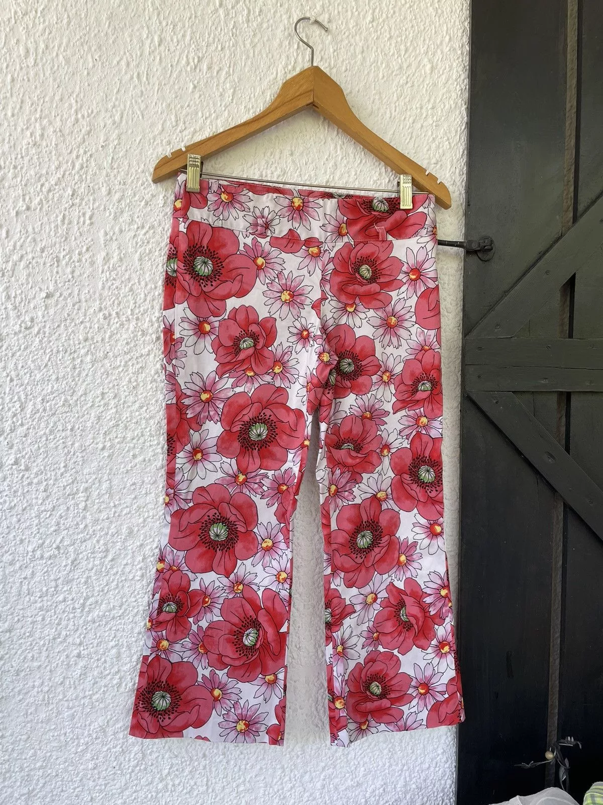 Vintage Pants Vintage Y2k capri Red