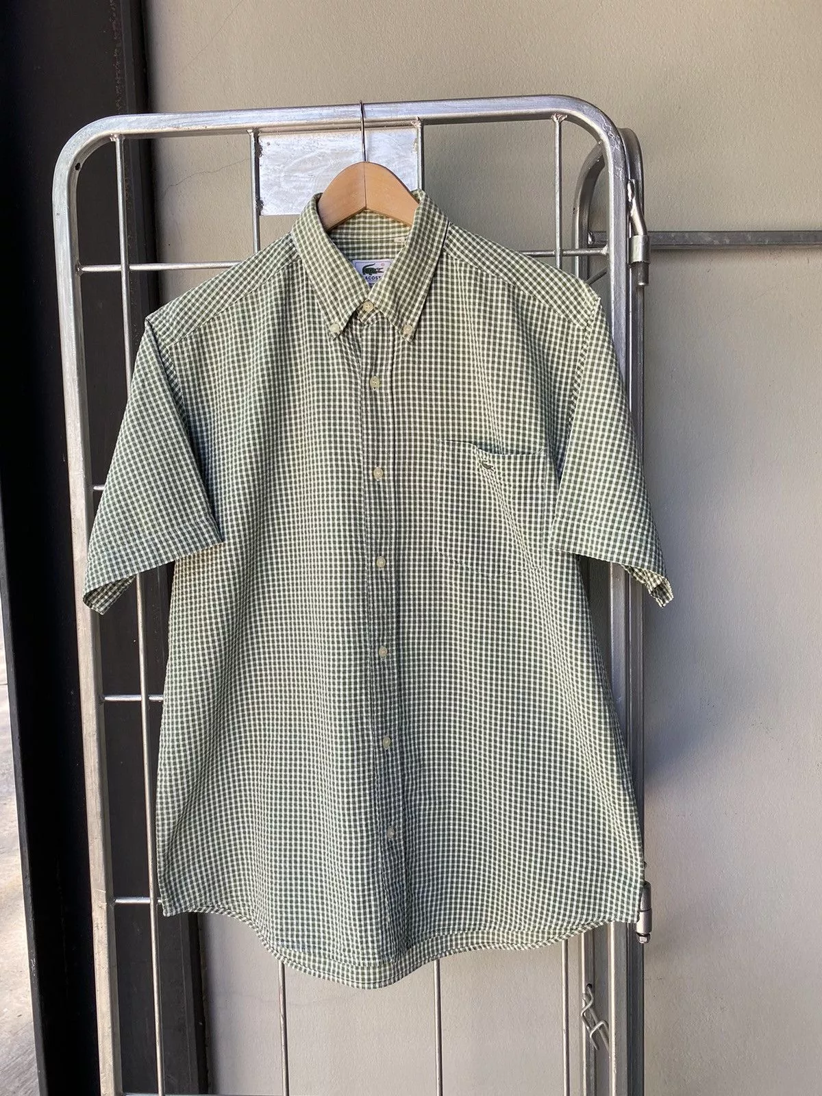 Lacoste Shirts Button Ups Lacoste plaid shirt Green
