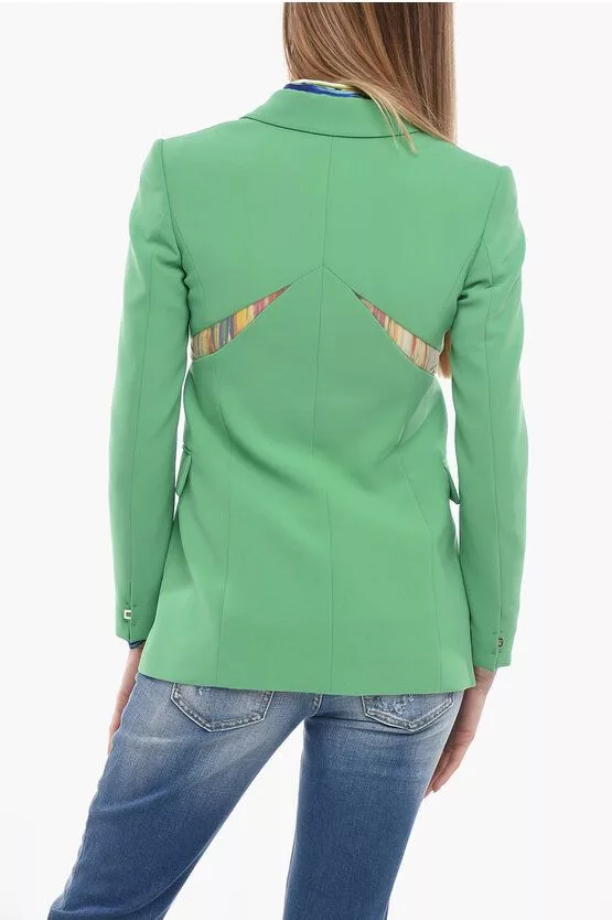Dsquared2 Blazers Dsquared2 og1mm0624 Single Breasted Blazer in Green