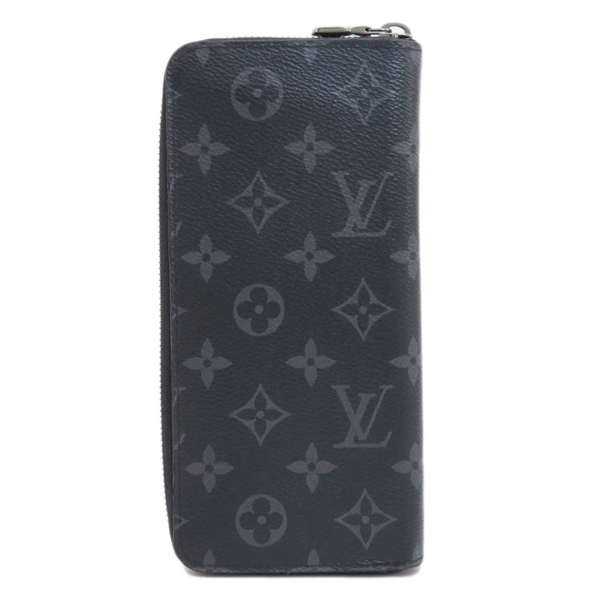 Louis Vuitton Wallets Louis Vuitton M62295 Zippy Wallet Vertical Long Monogram Eclipse Men's Black