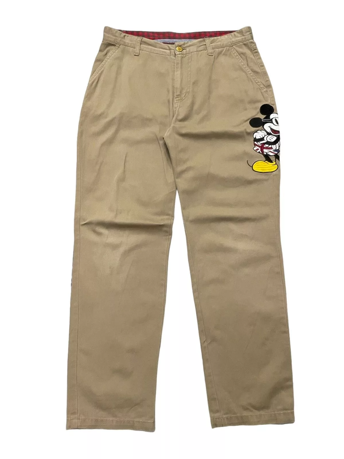 Dickies Pants Dickies × Mickey Mouse Dickies X Mickey mouse embroidered khakis pants regular cut Brown