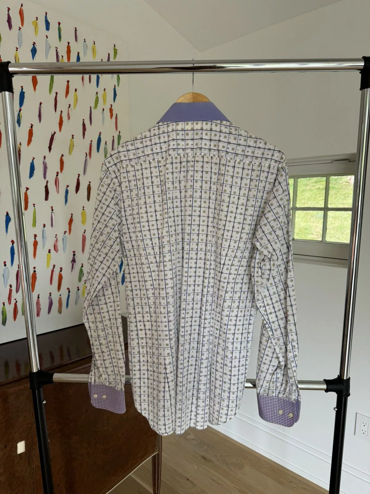Etro Formal Shirting Etro Milano Pattern Button Down White