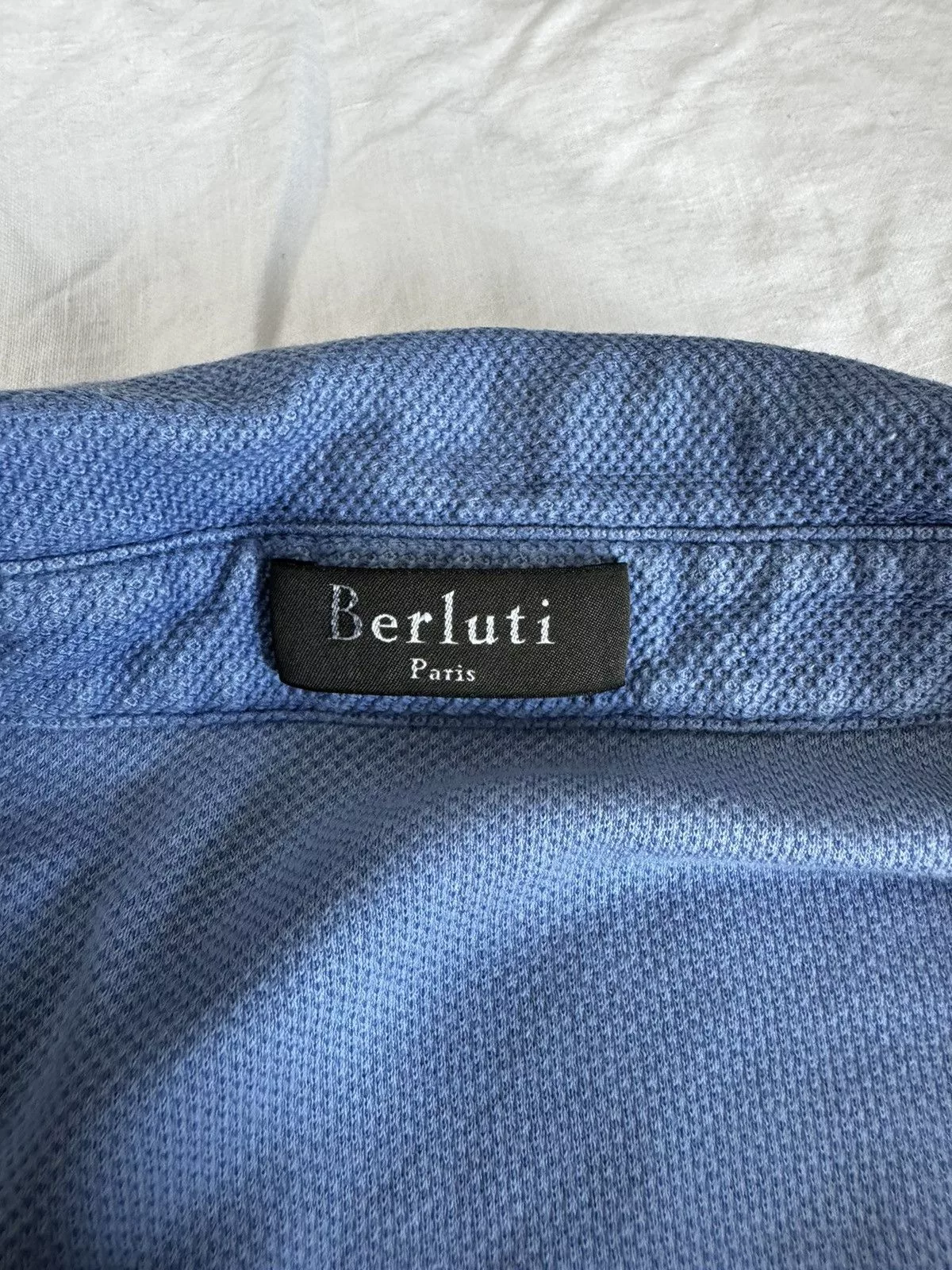 Berluti Polos Berluti light blue polo