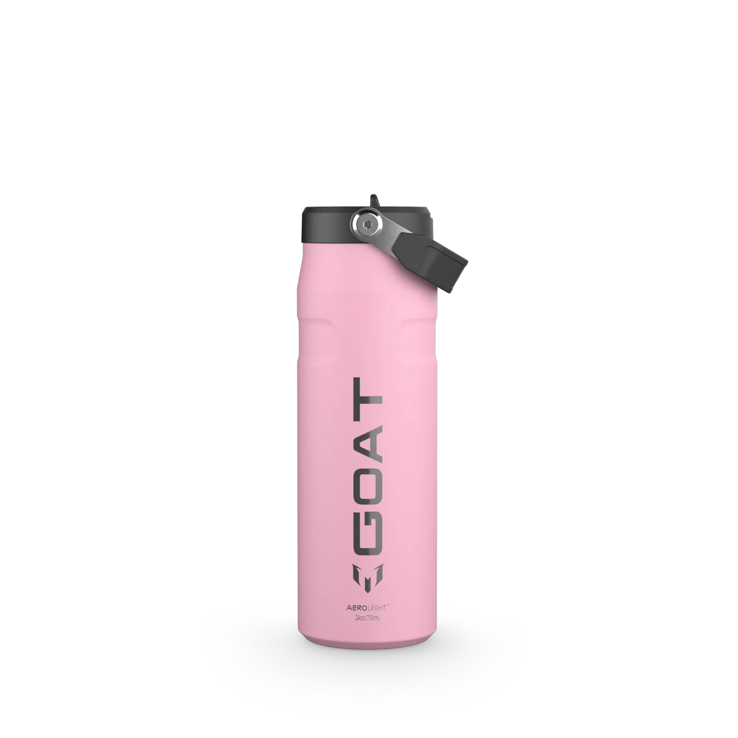 The Messi x Stanley IceFlow™ Water Bottle with Flip Straw Lid 24 OZ In Messi GOAT Pink