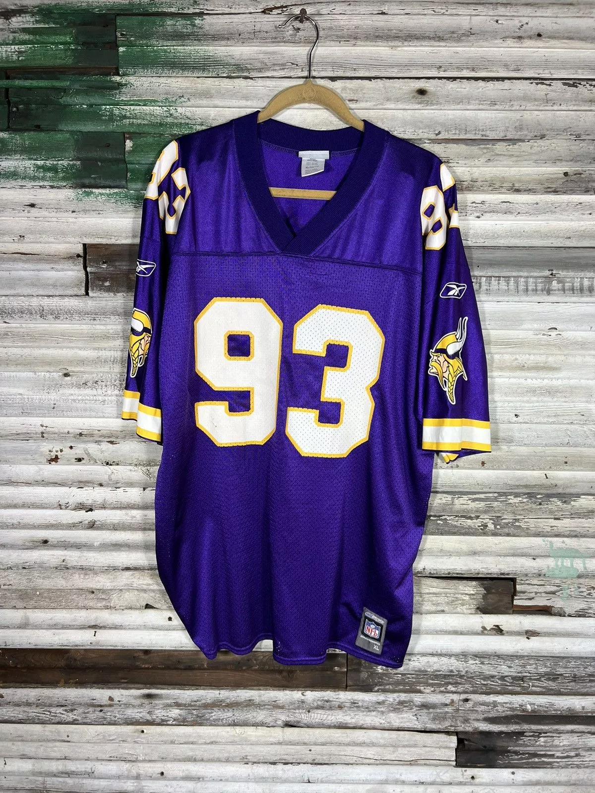 Reebok Jerseys Reebok × Vintage Kevin Williams Minnesota Vikings #93 Jersey Purple